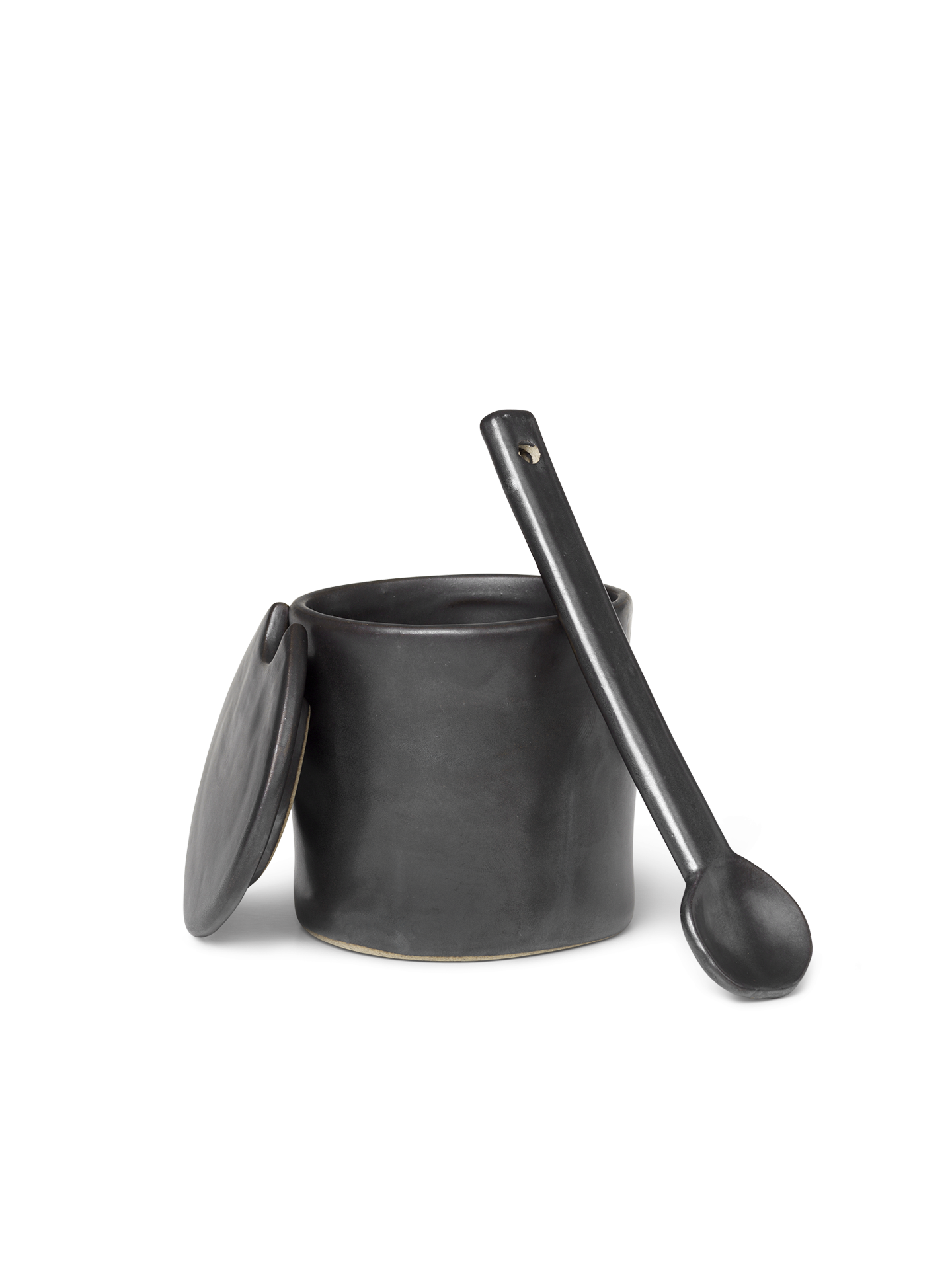 FLOW black container with spoon