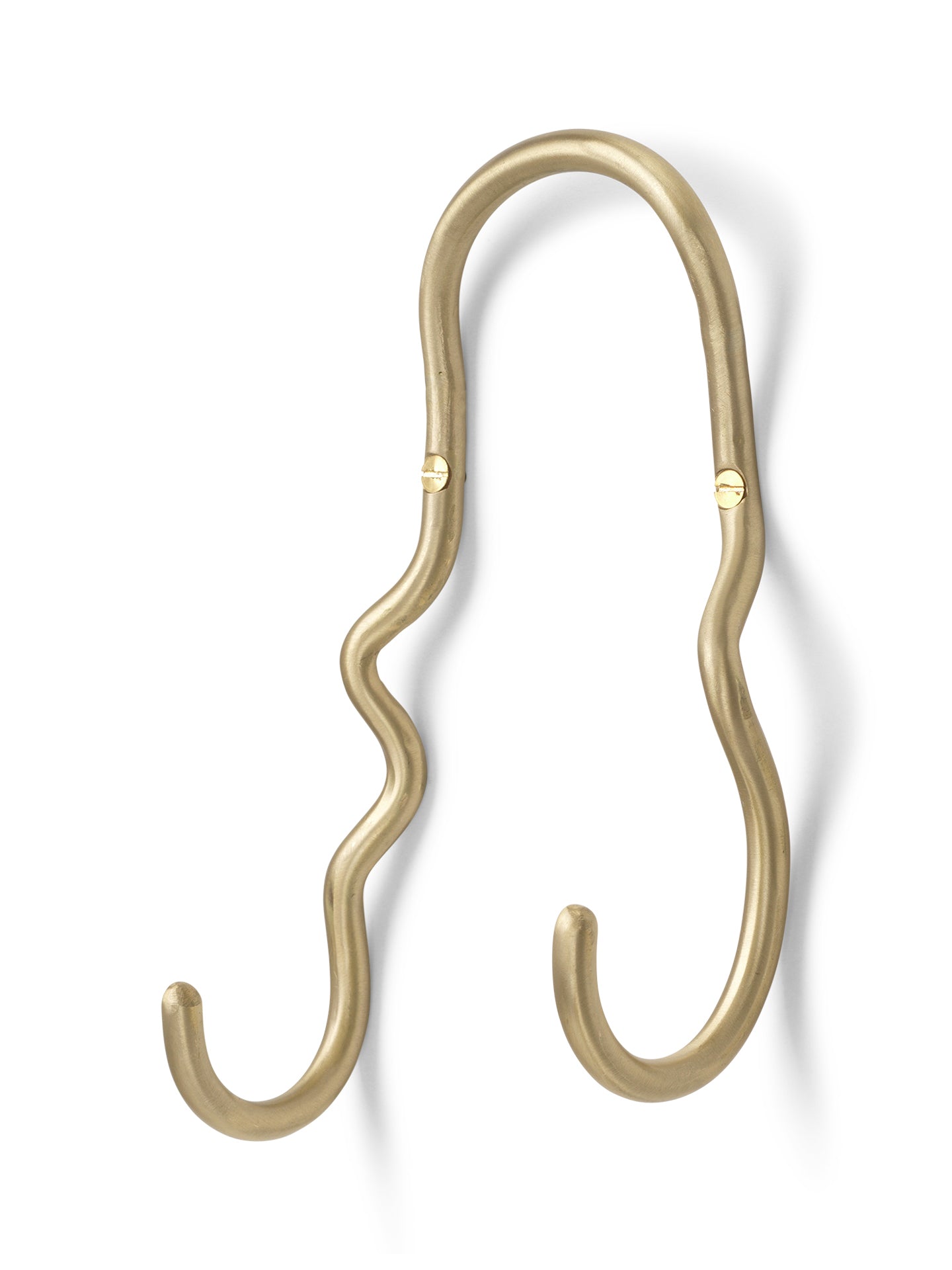 Double Hook CURVATURE Brass