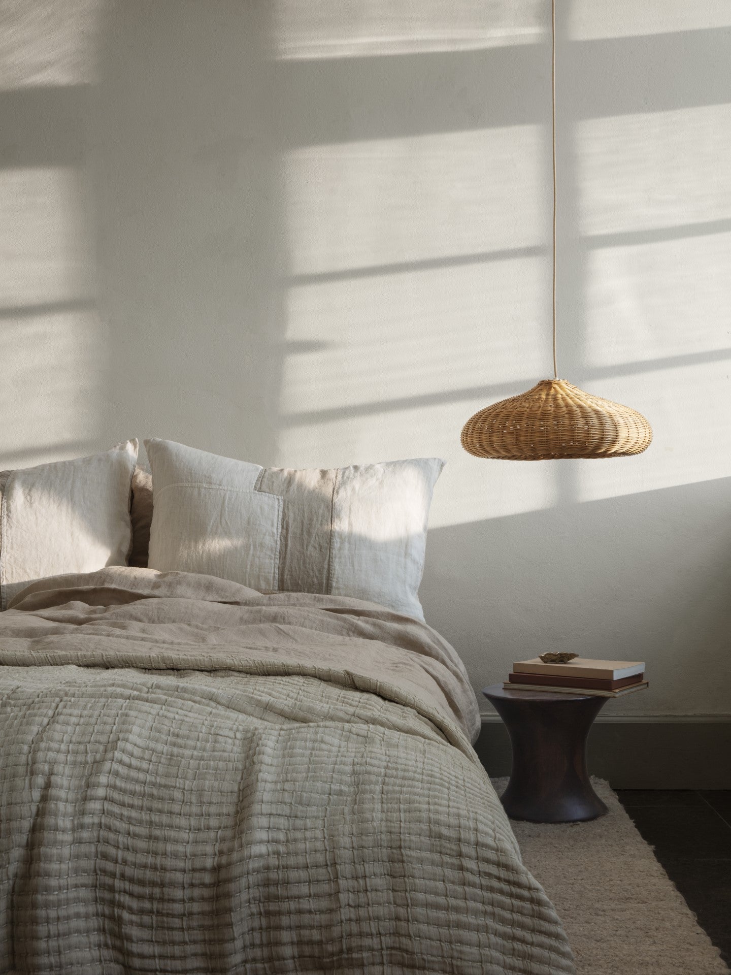 Abażur BRAIDED DISC rattan – plecionka, ferm LIVING