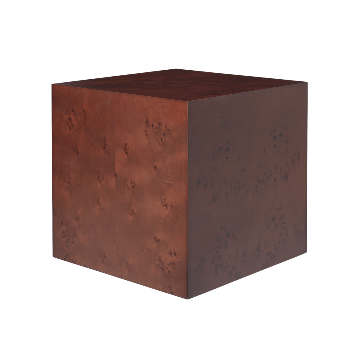 Stolik boczny BURL CUBE ciemnobrązowy – ferm LIVING