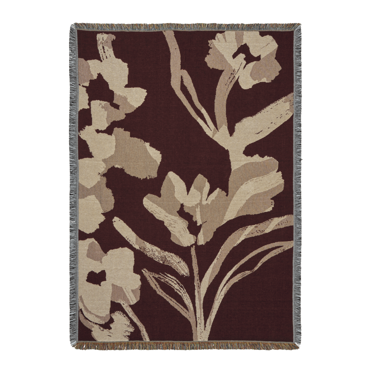 Pled gobelinowy CILLA ciemnobrązowy – ferm LIVING