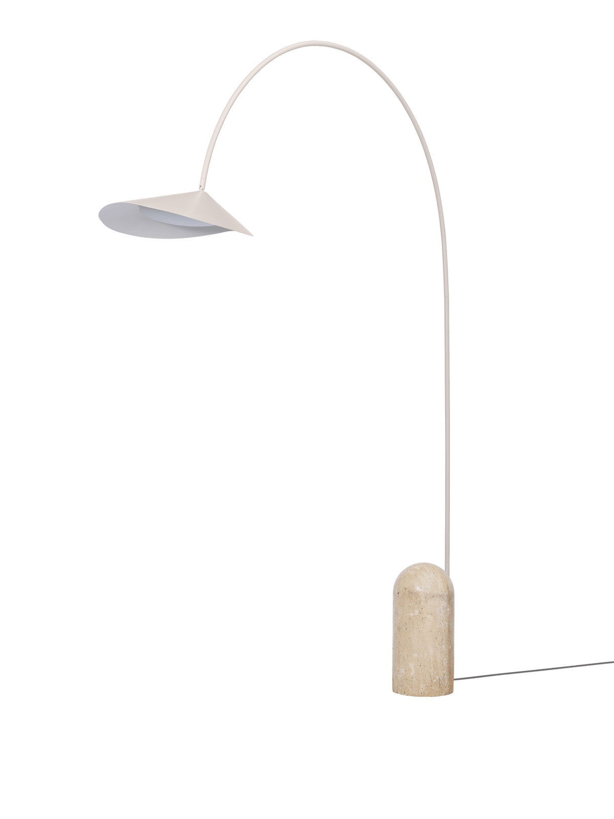 Lampa podłogowa łukowa ARUM kaszmirowy – ujęcie 4