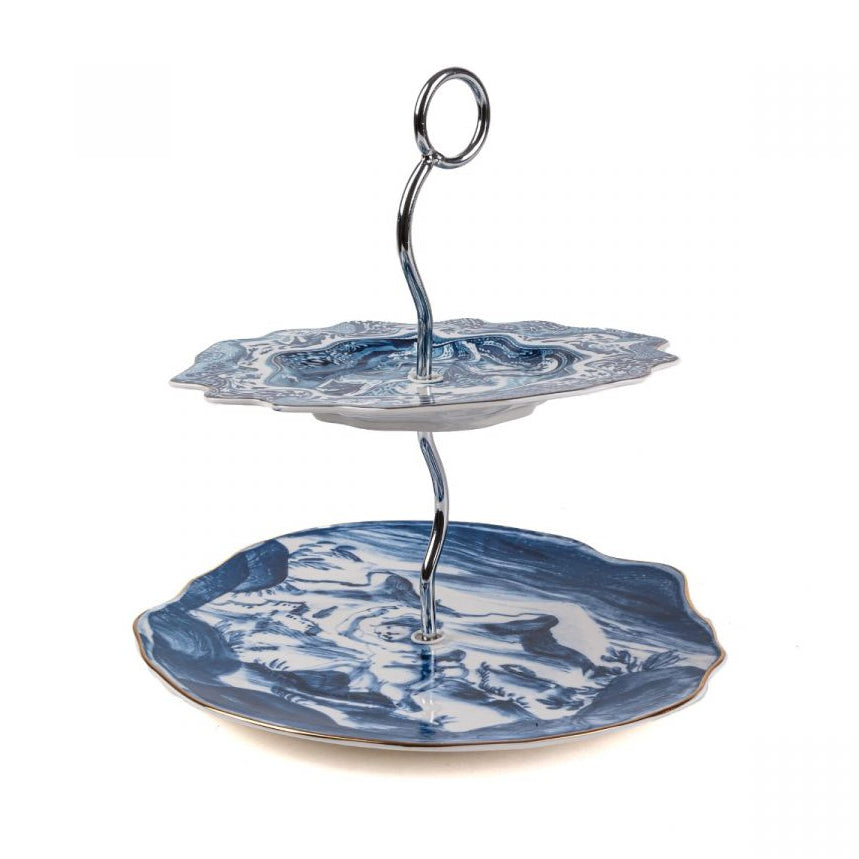 Patera CLASSIC ON ACID blue porcelain