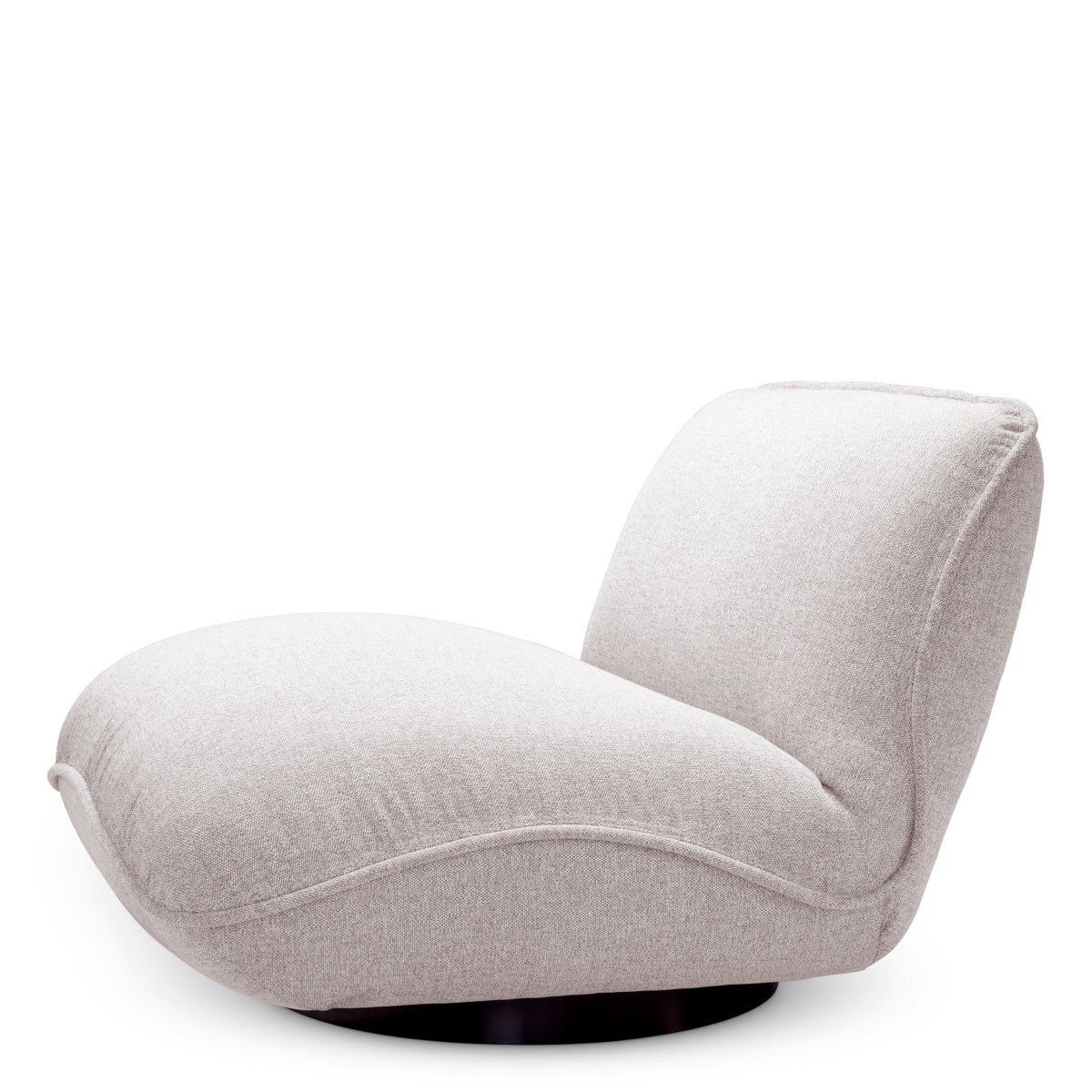 Light Grey Swivel Outdoor Armchair RELAX