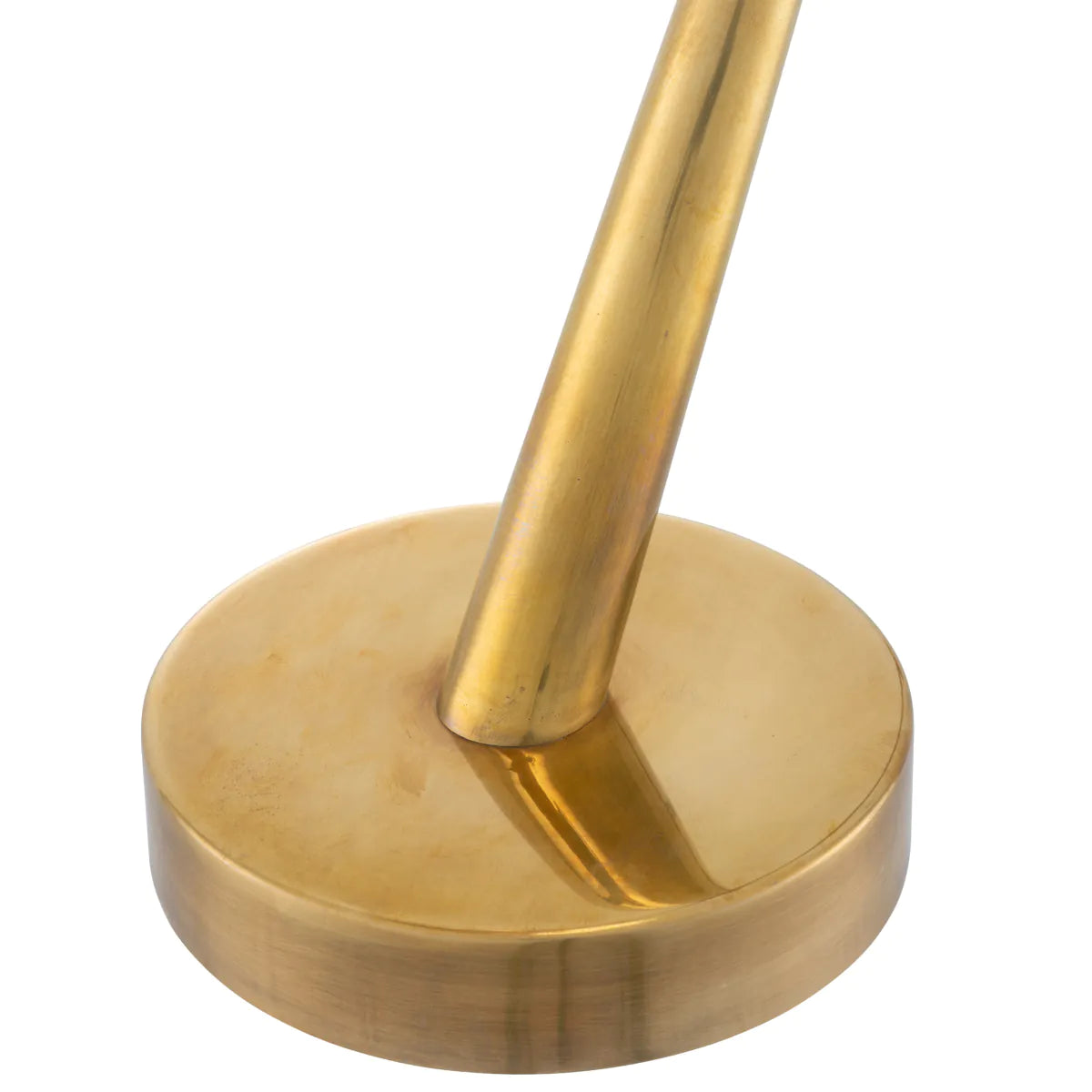 Tafellamp KON TIKI riet met antiek goud