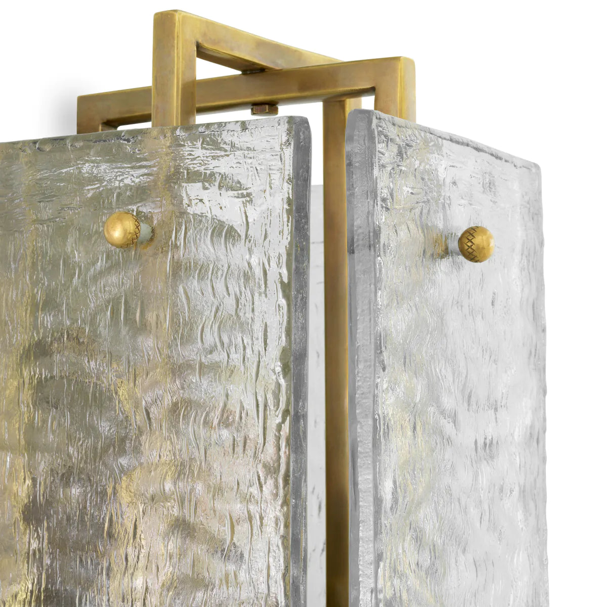 Wandleuchte SOLARA antikes Messing