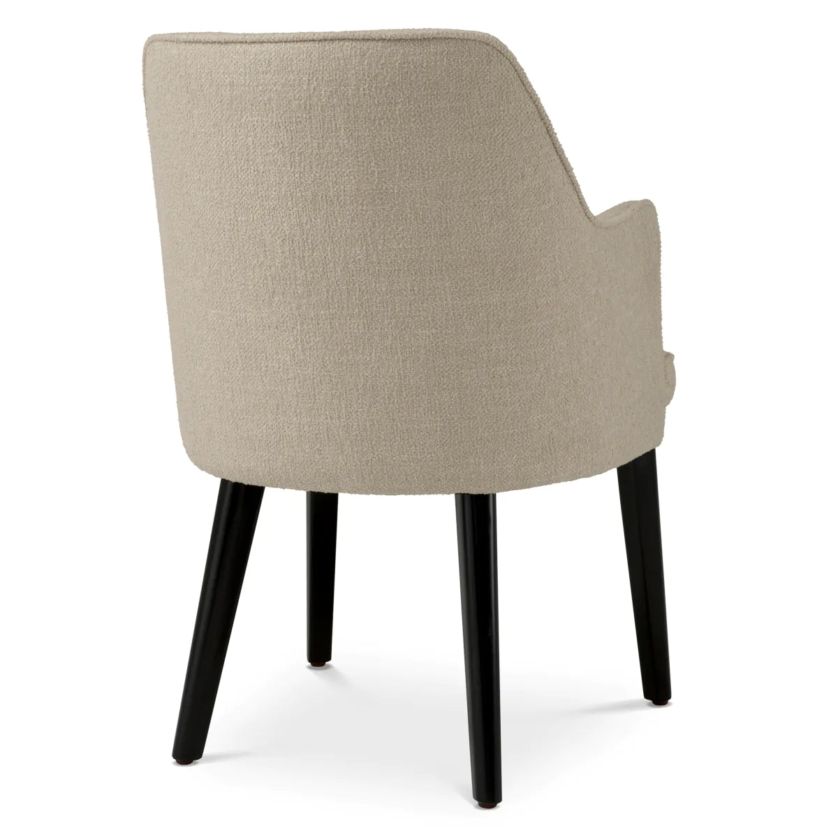 Lavina beige chair with a black base