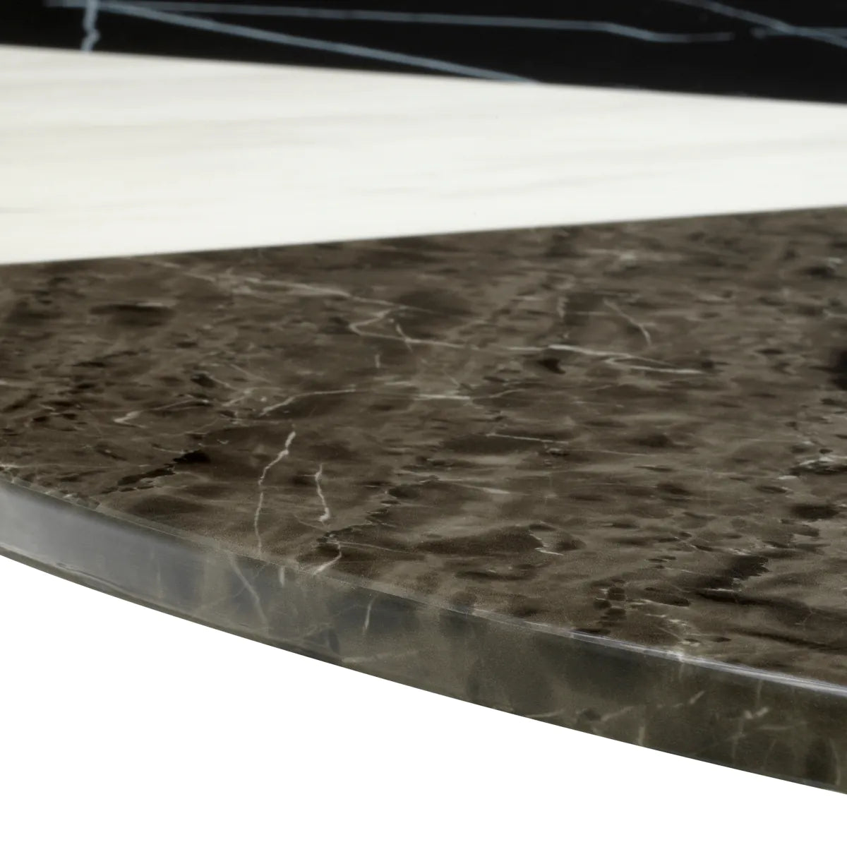 Rundtisch TRICOLORI gebürstetes Kupfer