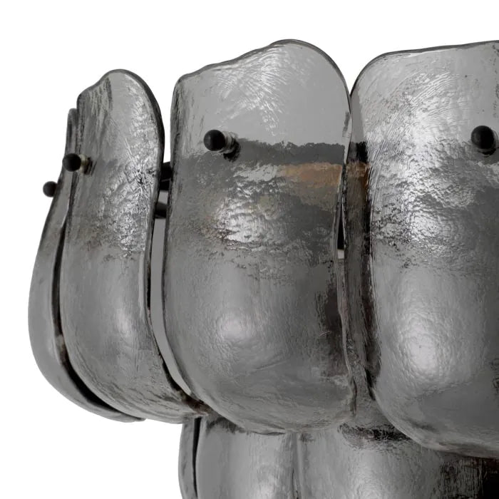 Gustave Kronleuchter rauchiges Glas