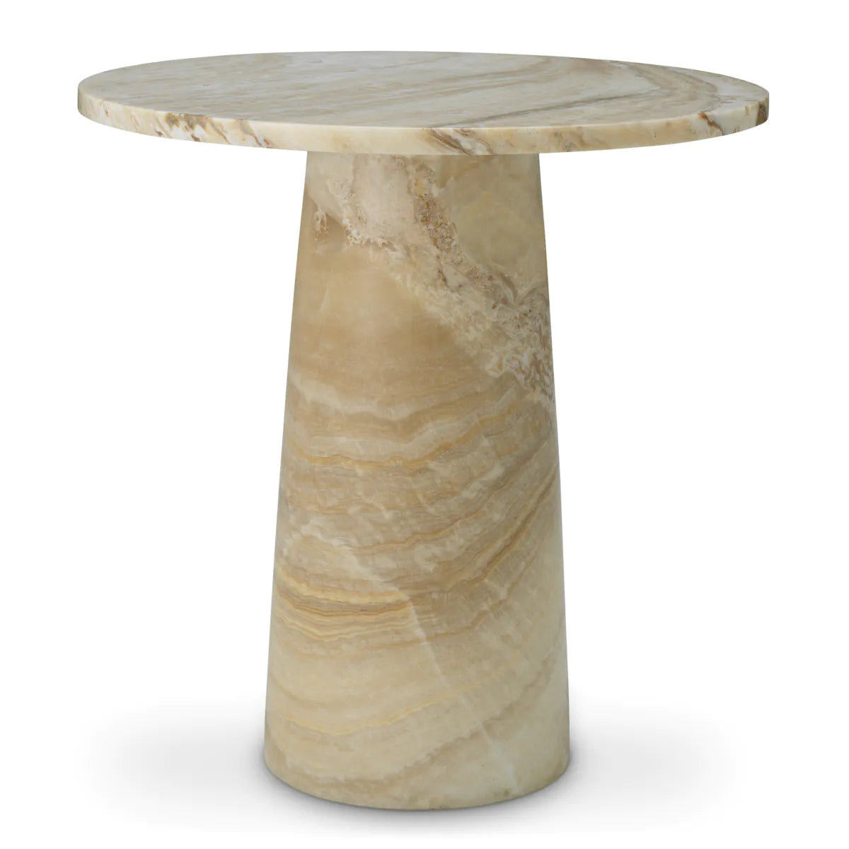 Bijzettafel TERRY beige onyx