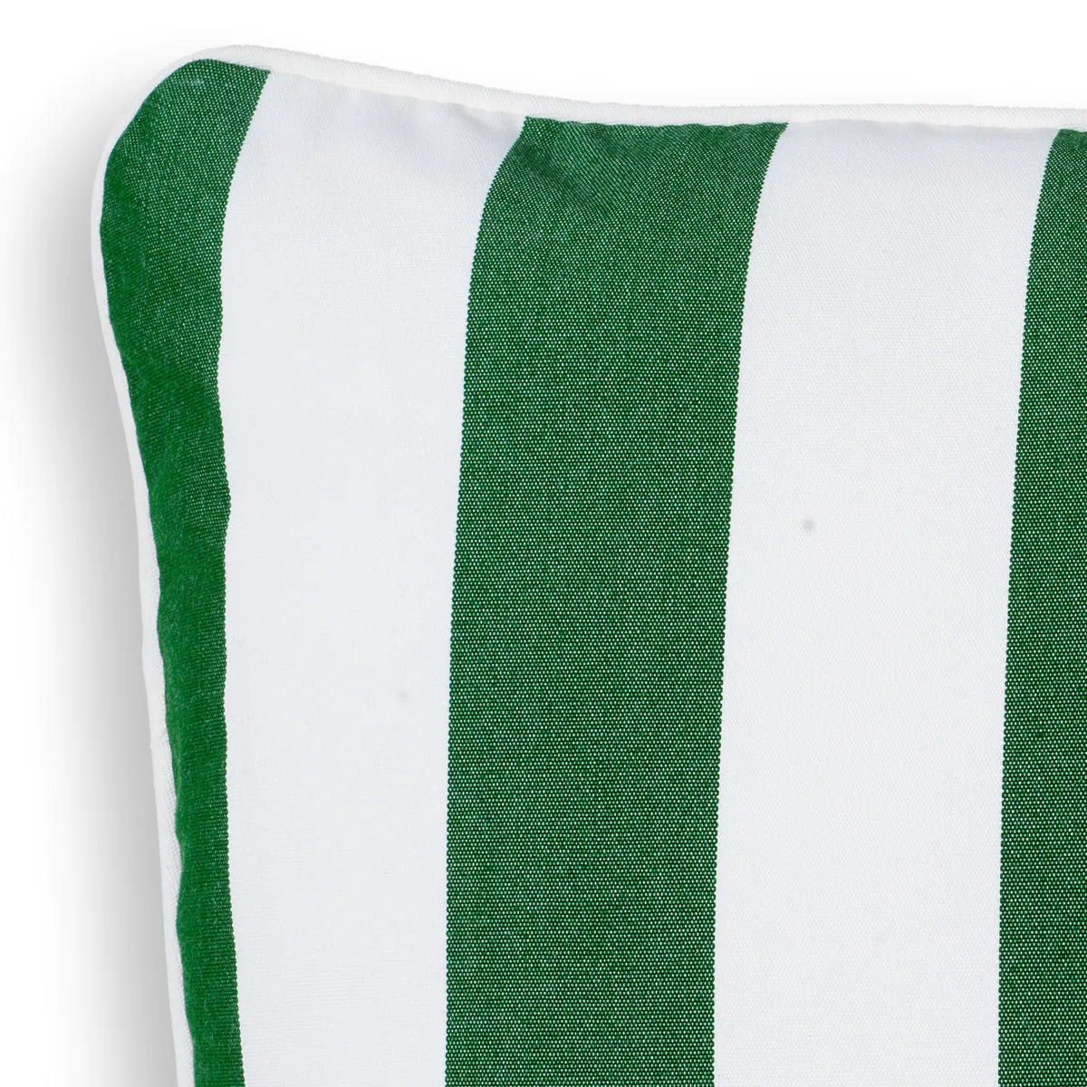 Rectangular garden cushion FLORENT green with white