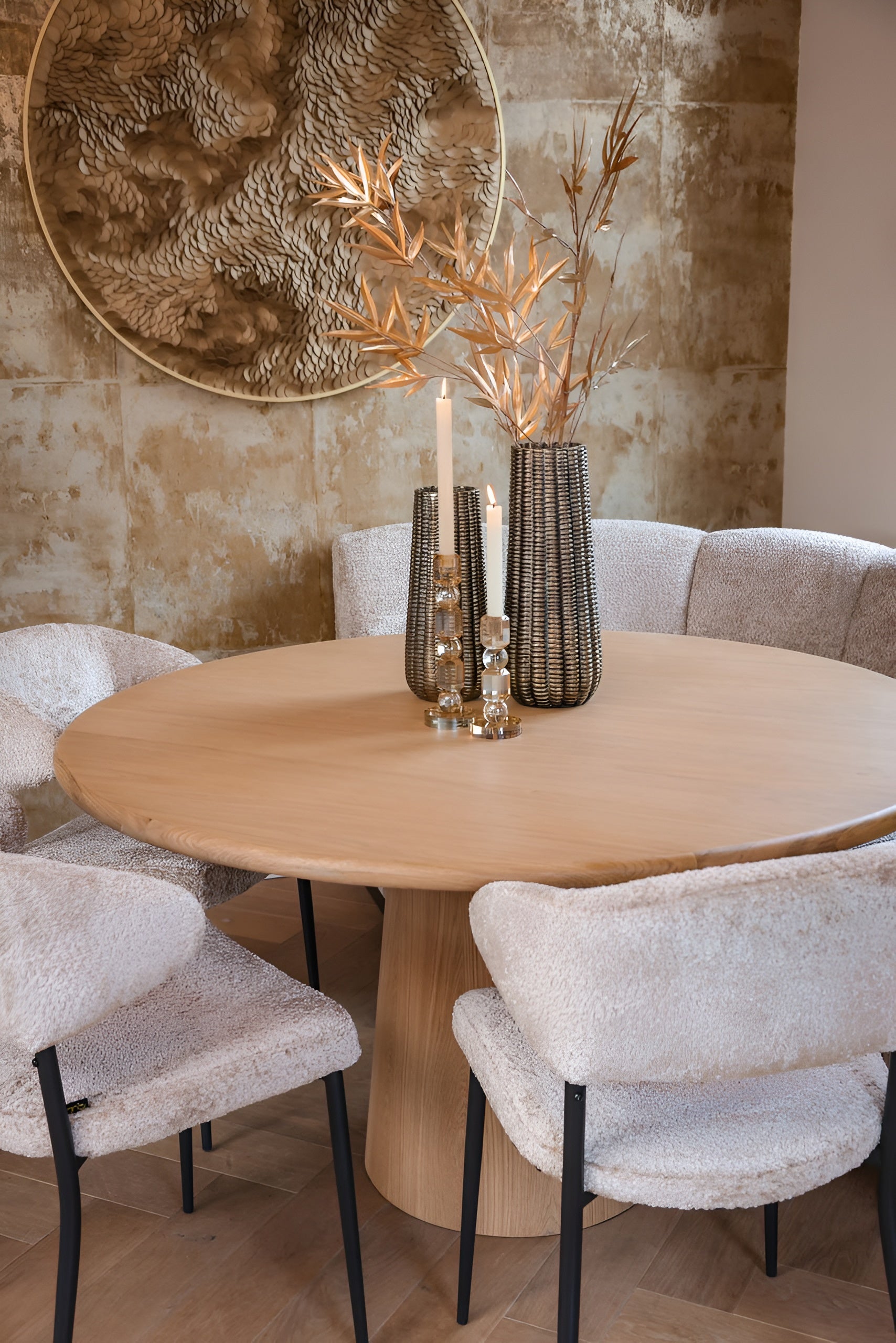 Hoekbank HILLPARK - afgerond middenelement beige