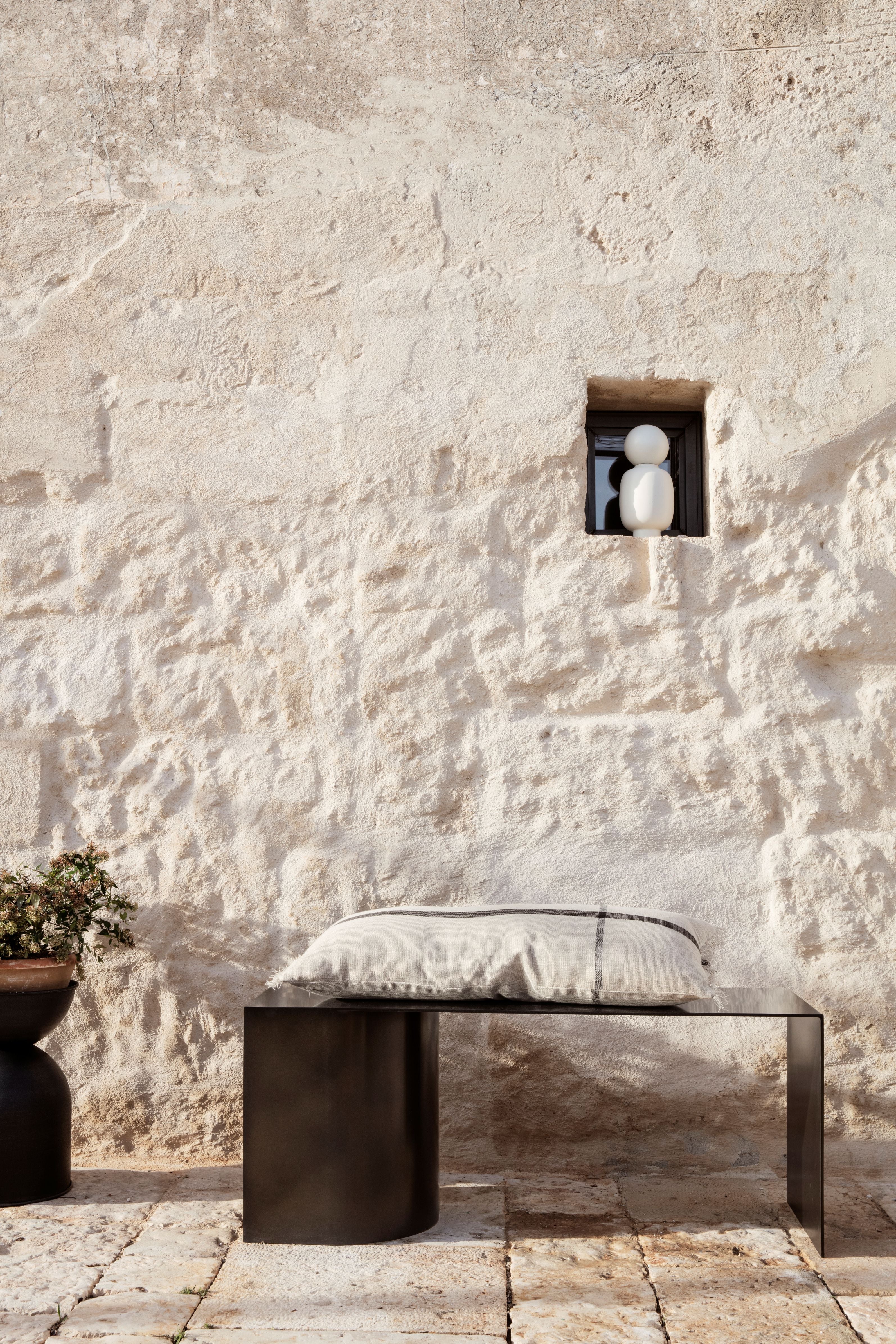 Decoratieve kussen CALM LONG crème