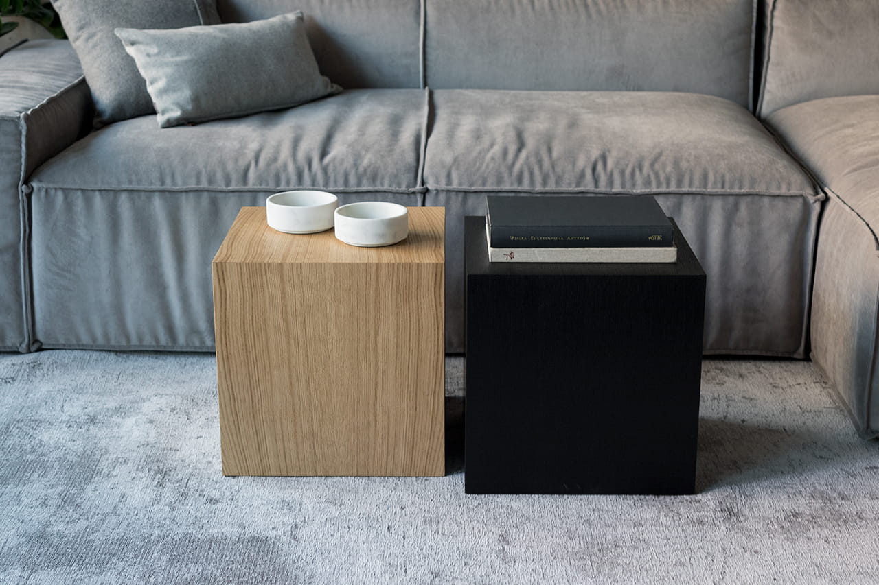 Koffietafel KUB eikenfineer