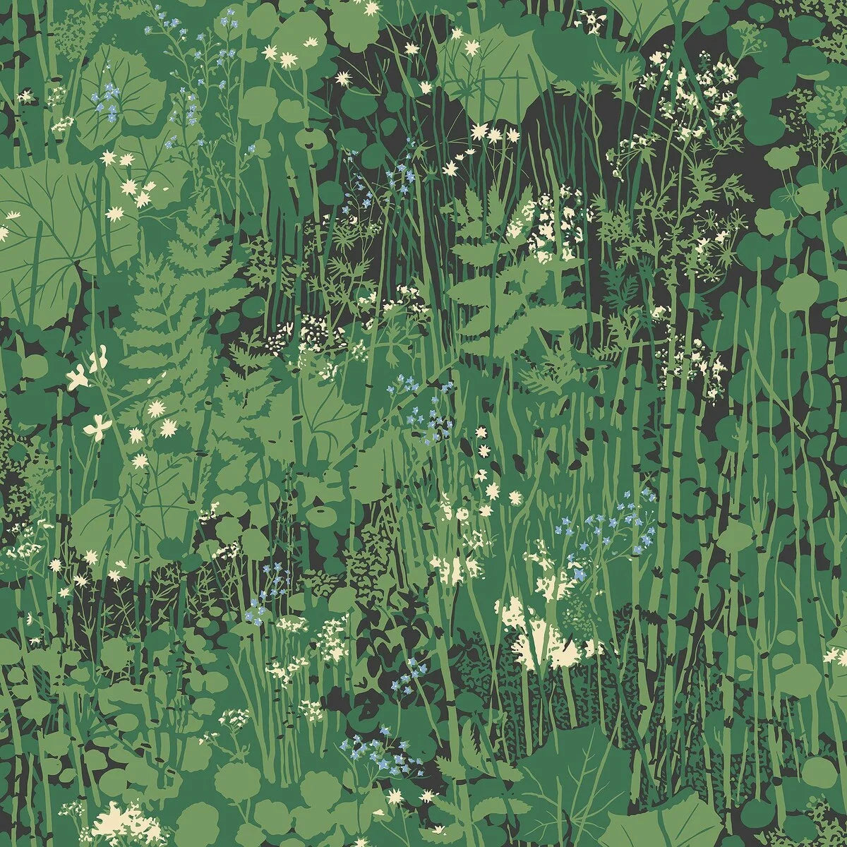 Tapete mit pflanzlichem Blattmotiv DIKESREN grün