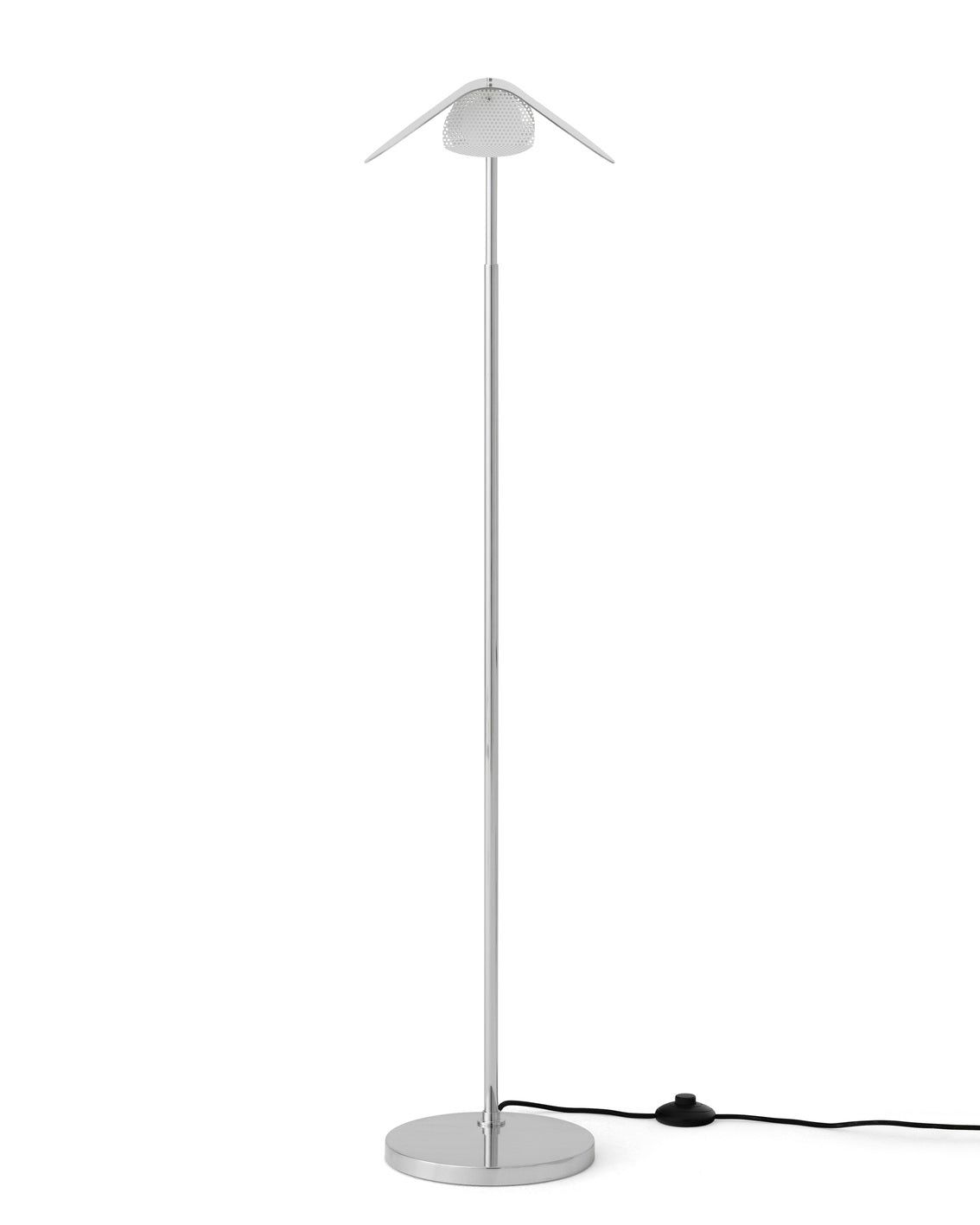 Vloerlamp WING gepolijst aluminium