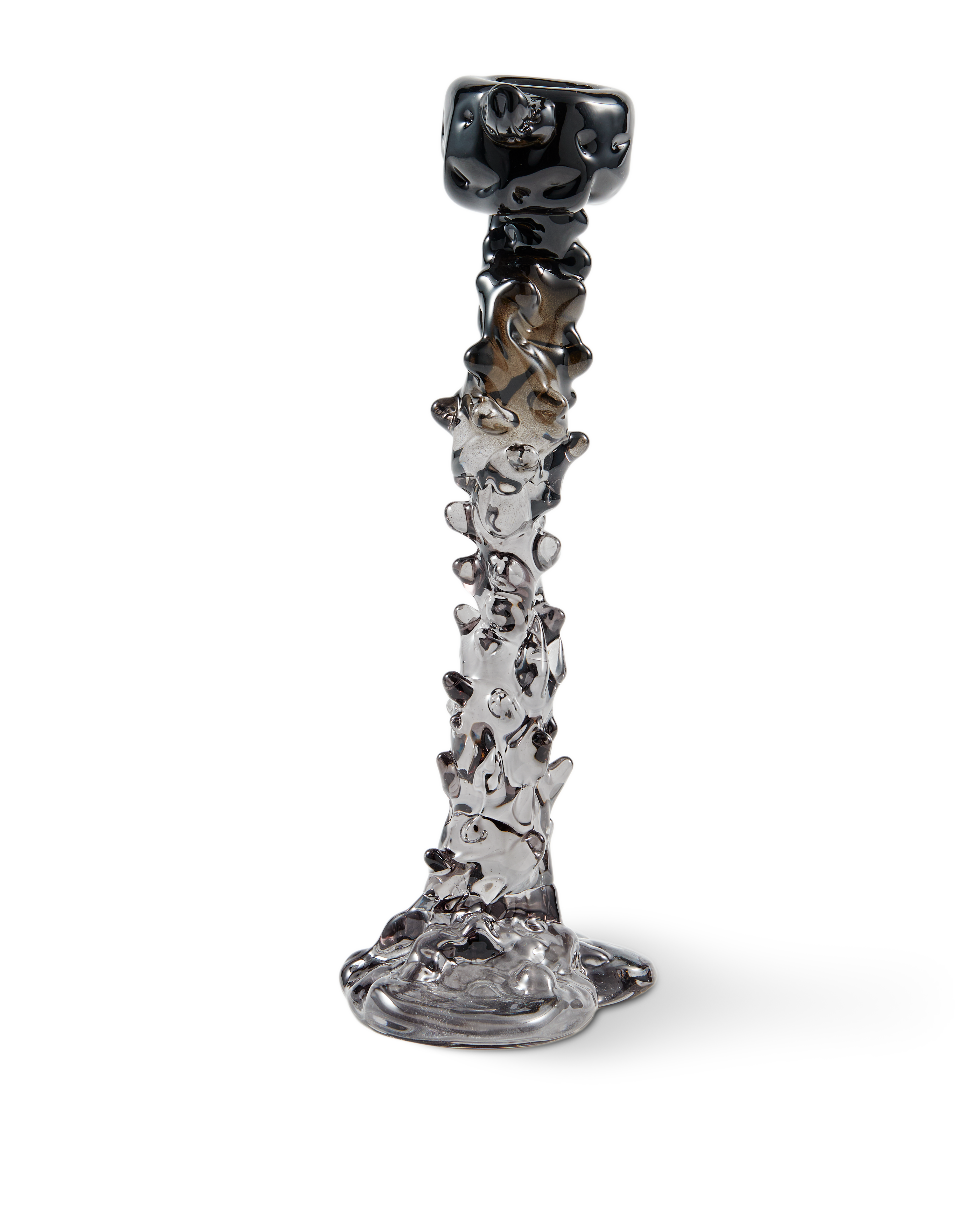 Kaarsenhouder GLAS DRUP zwart