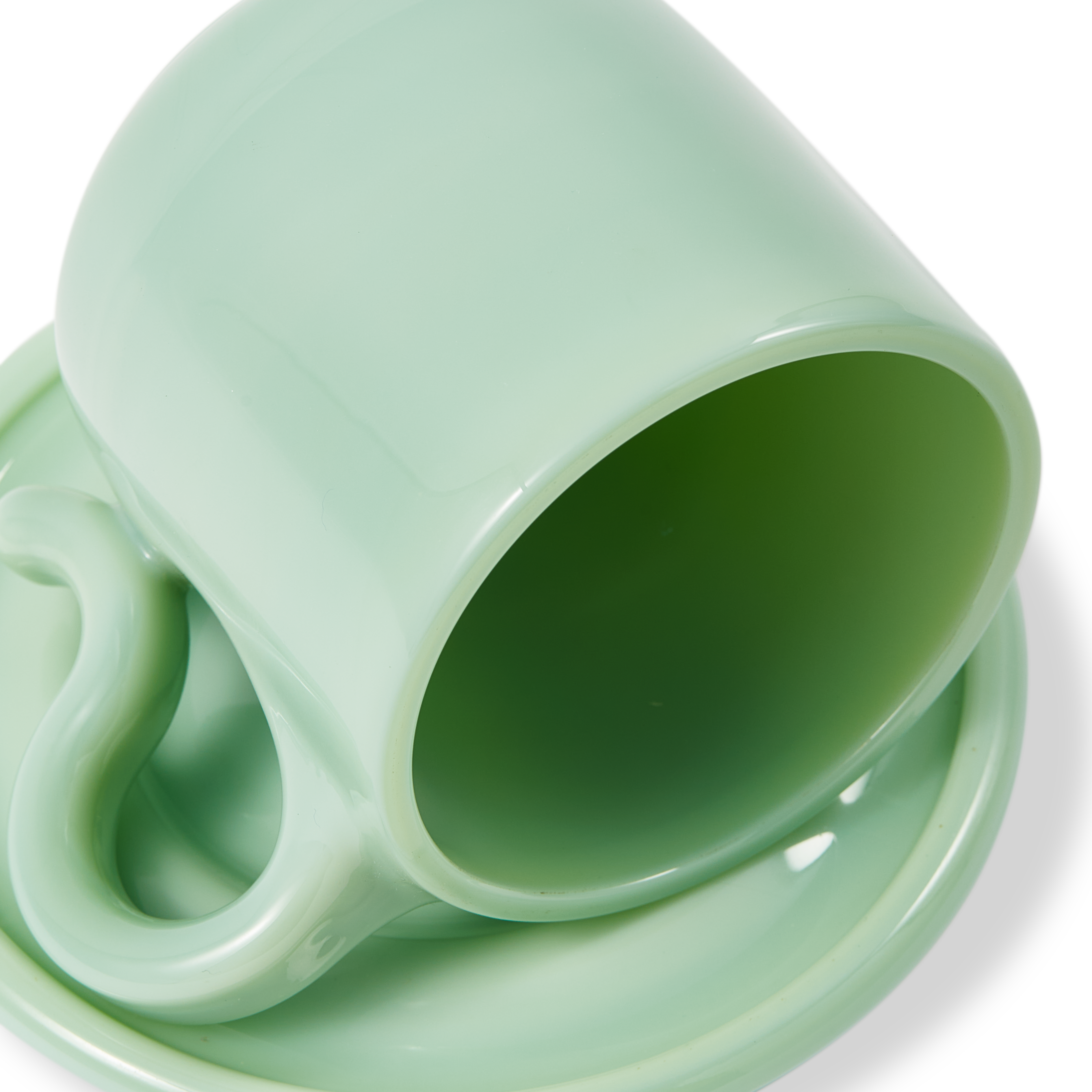 GOBI Light Green Cappuccino Mug Set