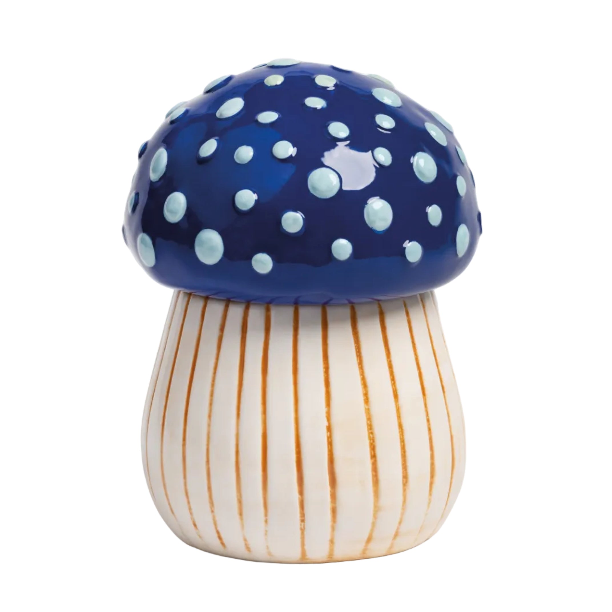 MAGISCHE PADDENSTOEL opbergdoos beige met blauw