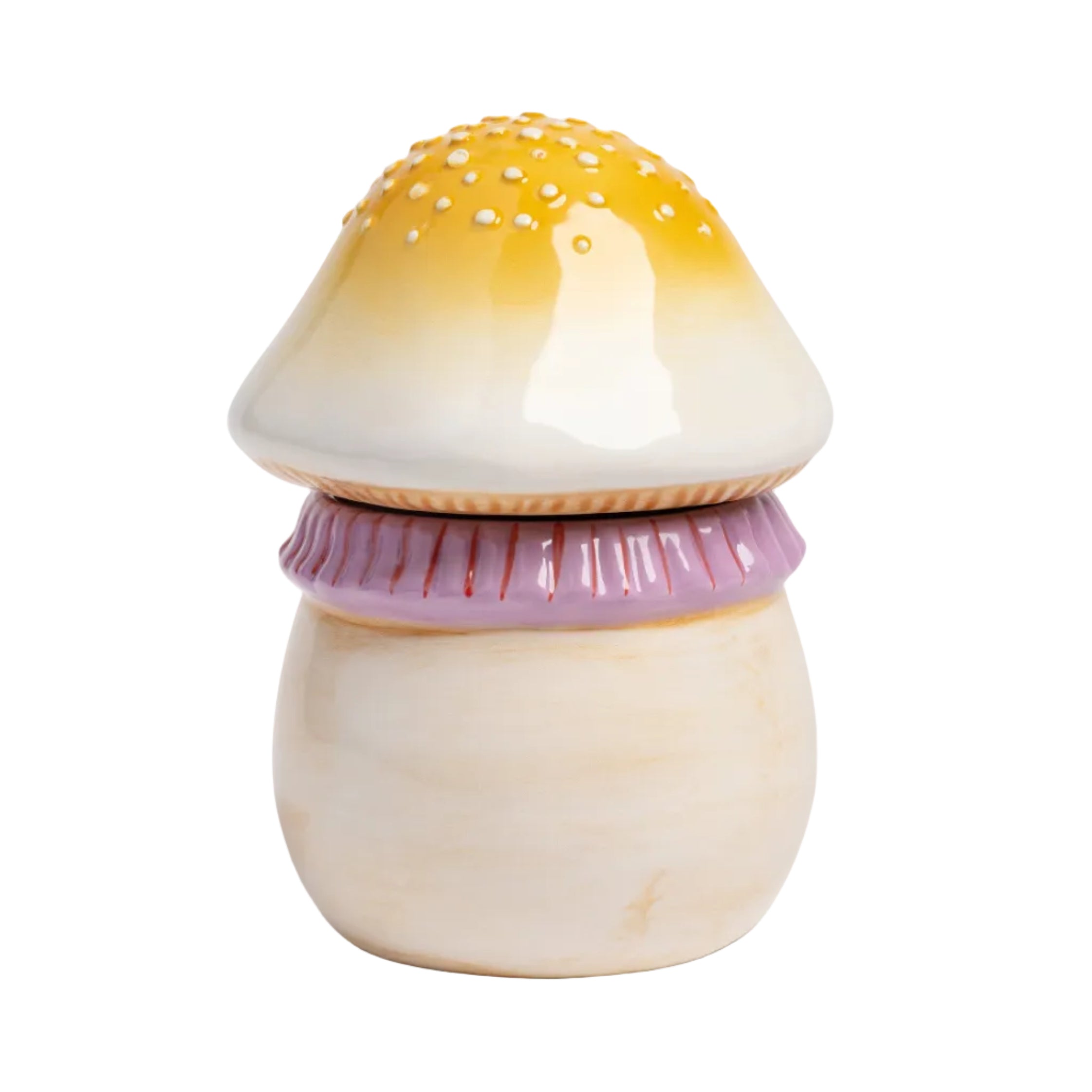 MAGISCHE PADDENSTOEL opbergdoos beige met oranje en roze