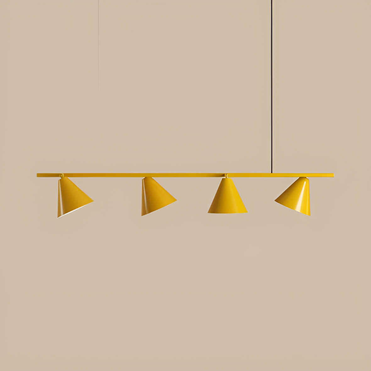 Hanglamp FORM QUATRO mosterdkleur
