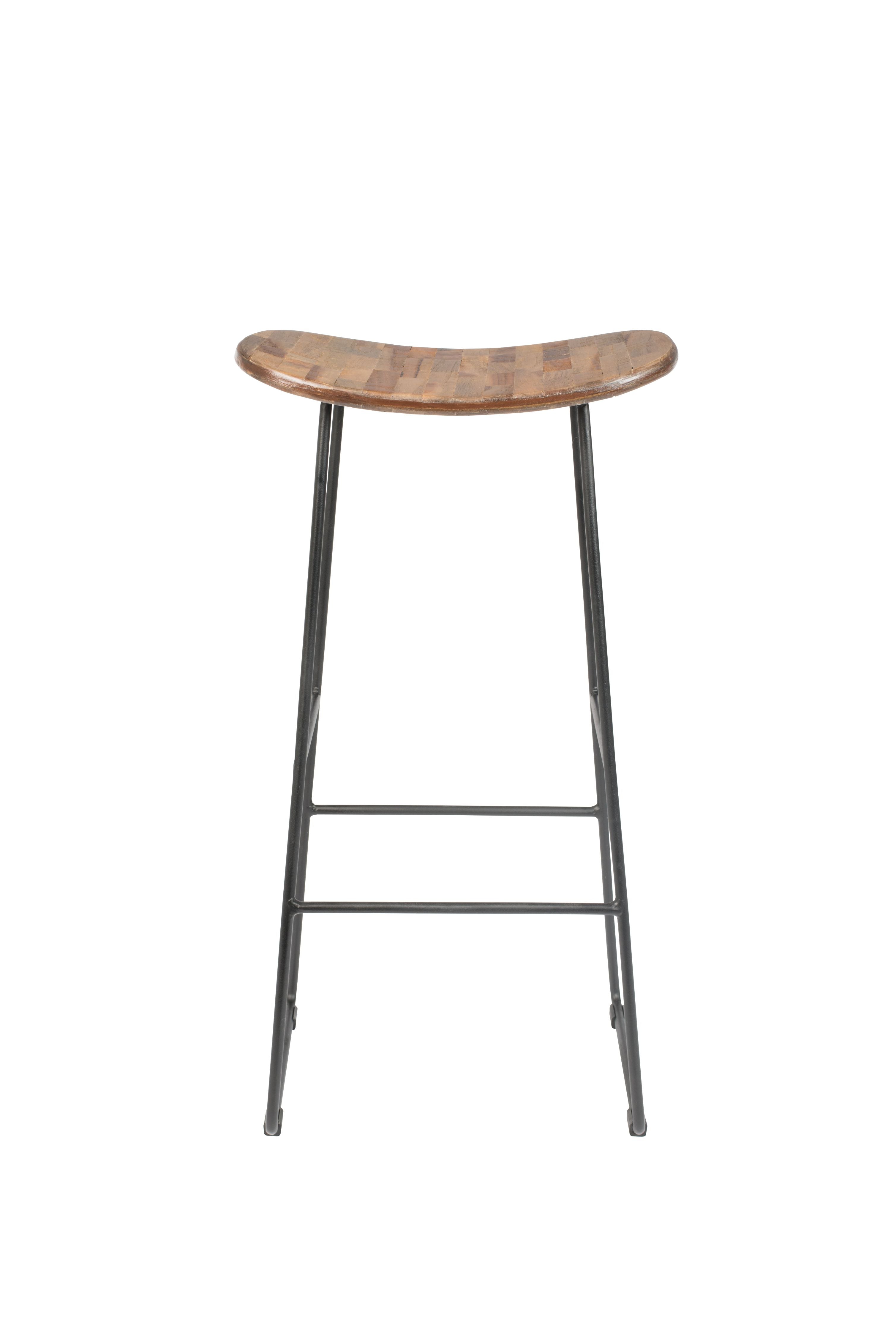 Tangle Tangle Bar Stool mit schwarzer Basis