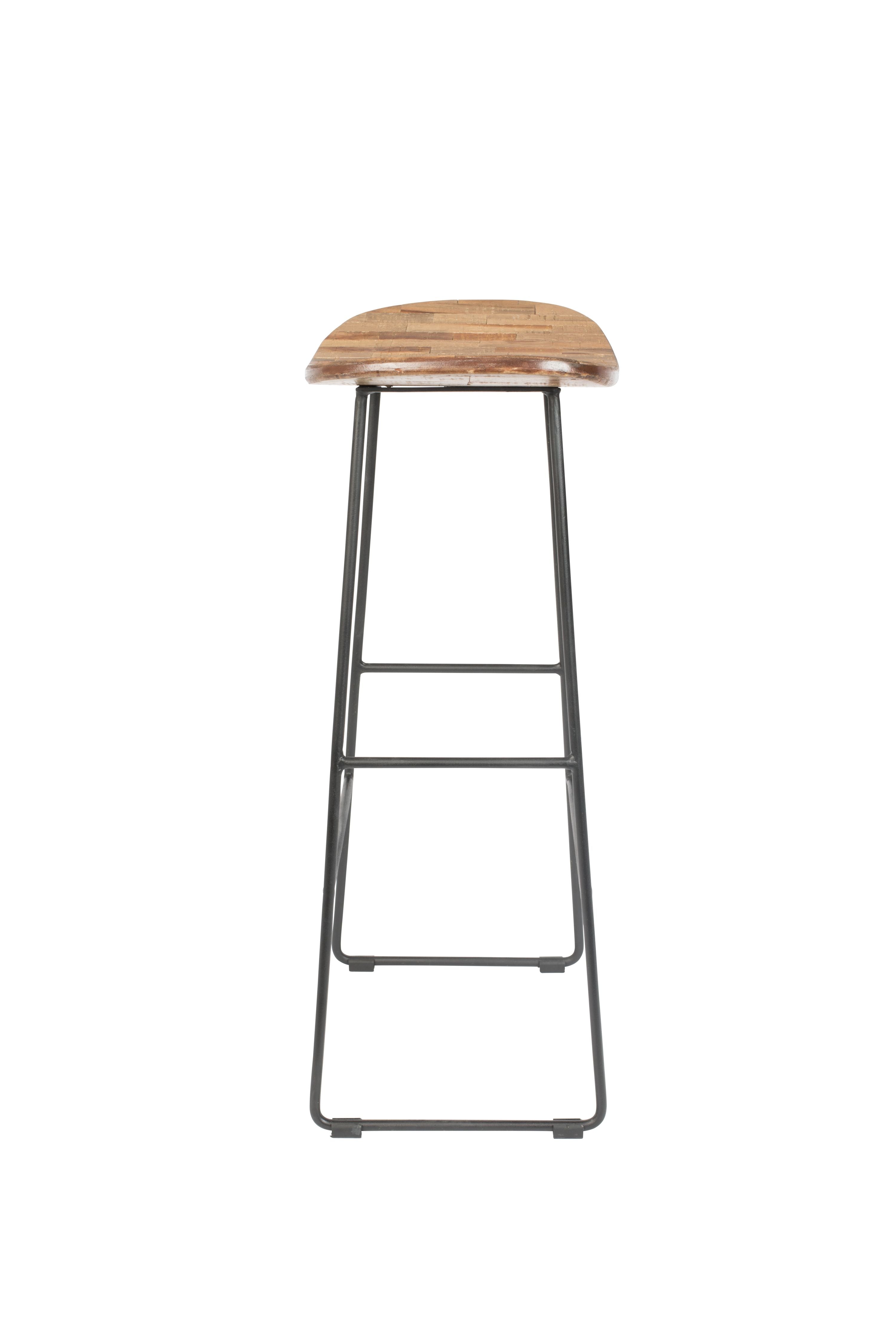 Tangle Tangle Bar Stool mit schwarzer Basis