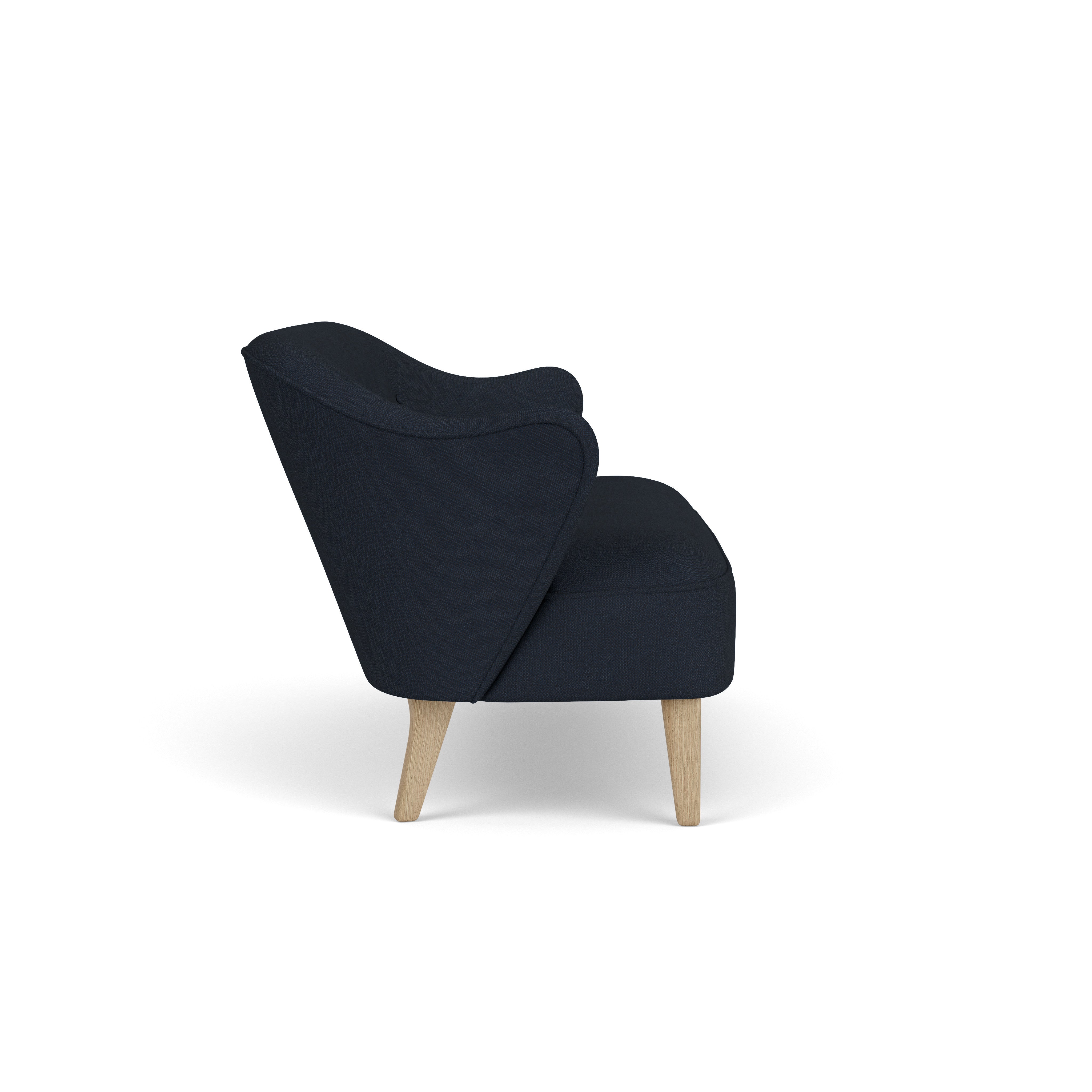 Sofa INGEBORG granietkleurig met eiken basis