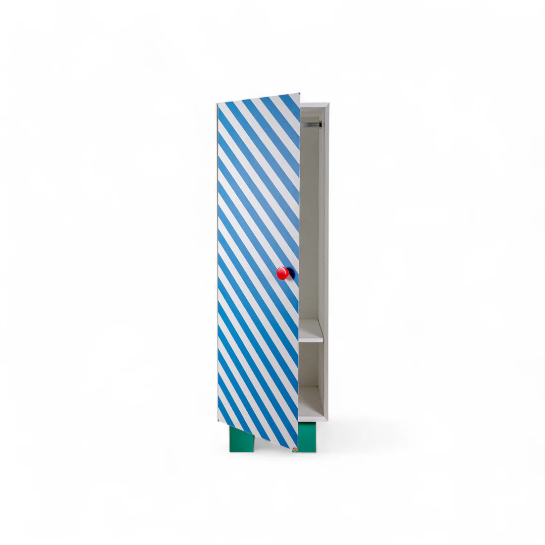 Szafa SUPERCLOSET BLUE STRIPES żółty z niebieskim i zielonym