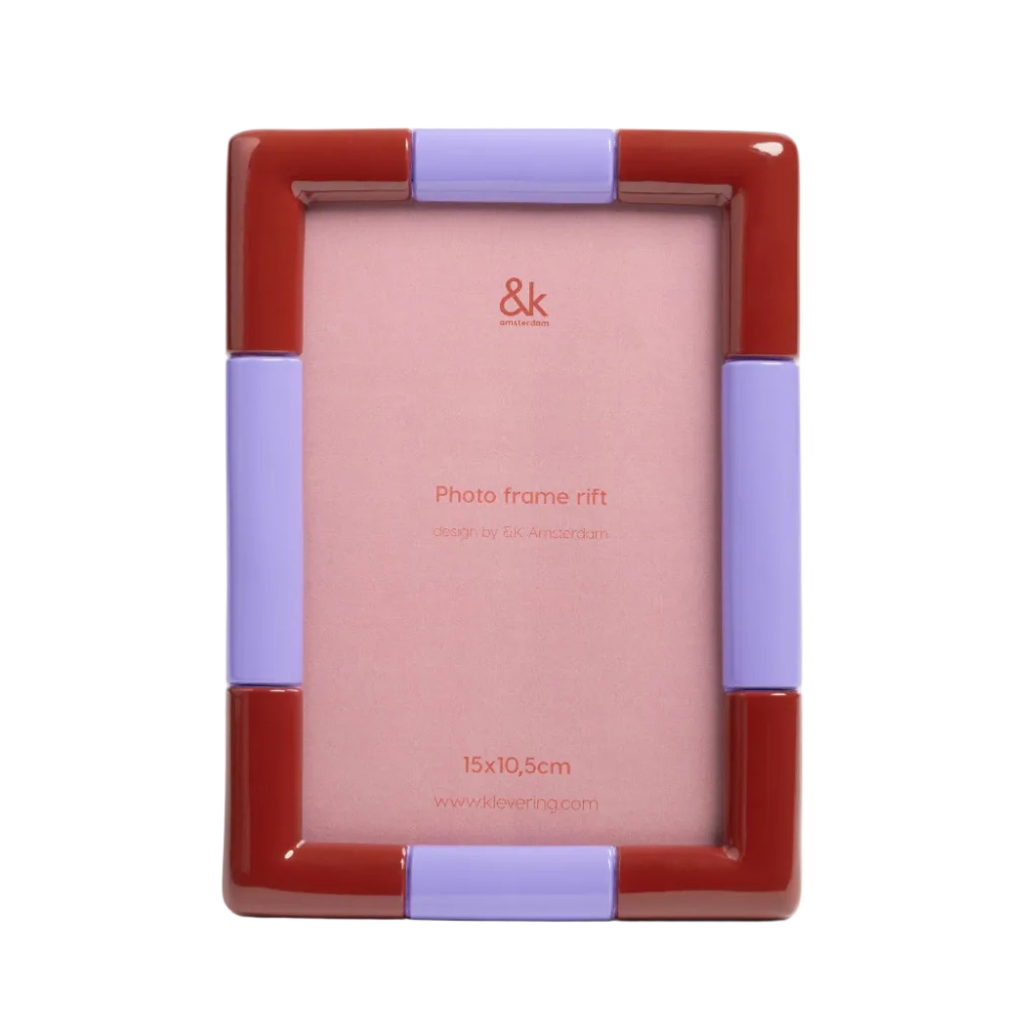 Fotolijst RIFT RECHTHOEK bordeauxrood met paars