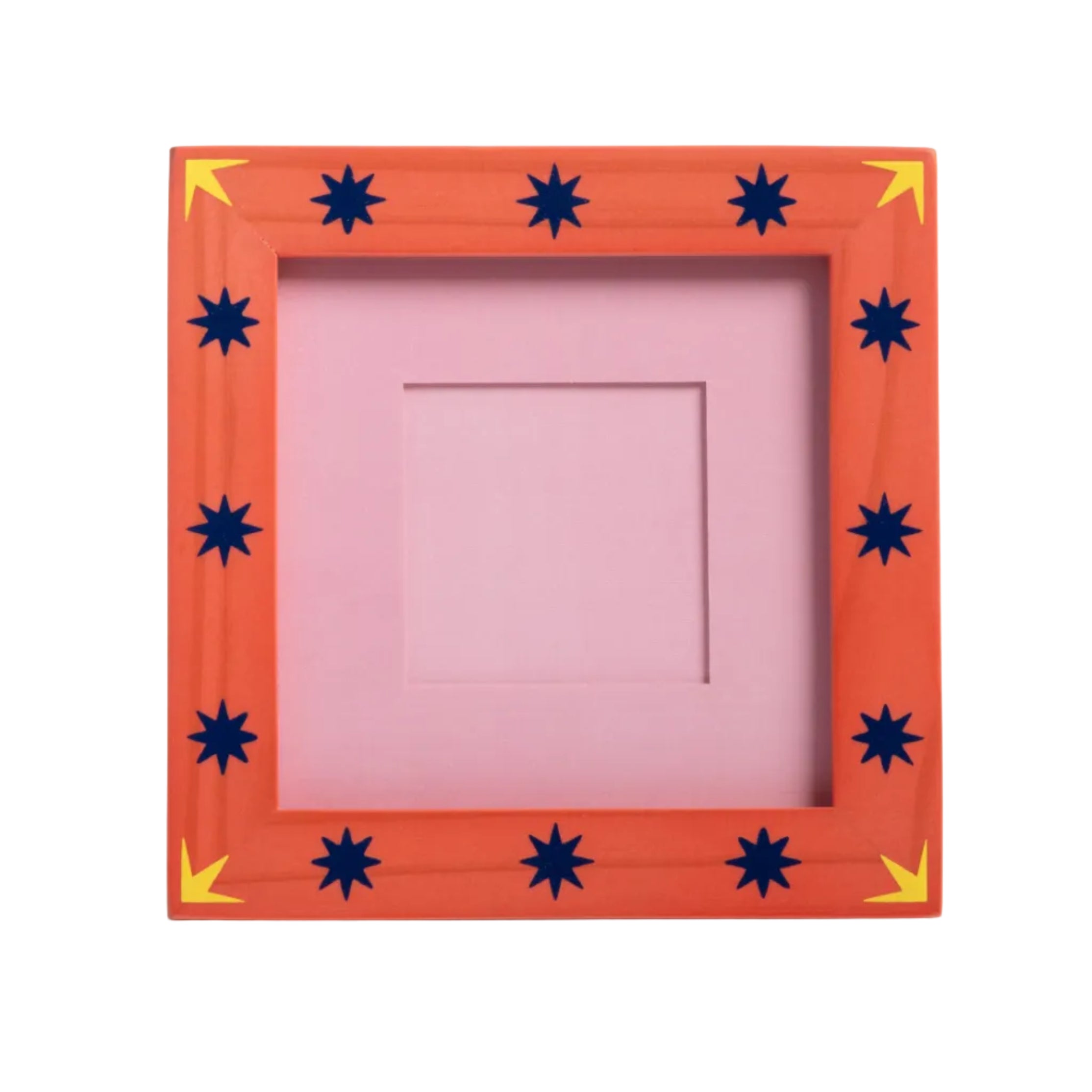 Fotorahmen PATCH orange mit rosa und blau