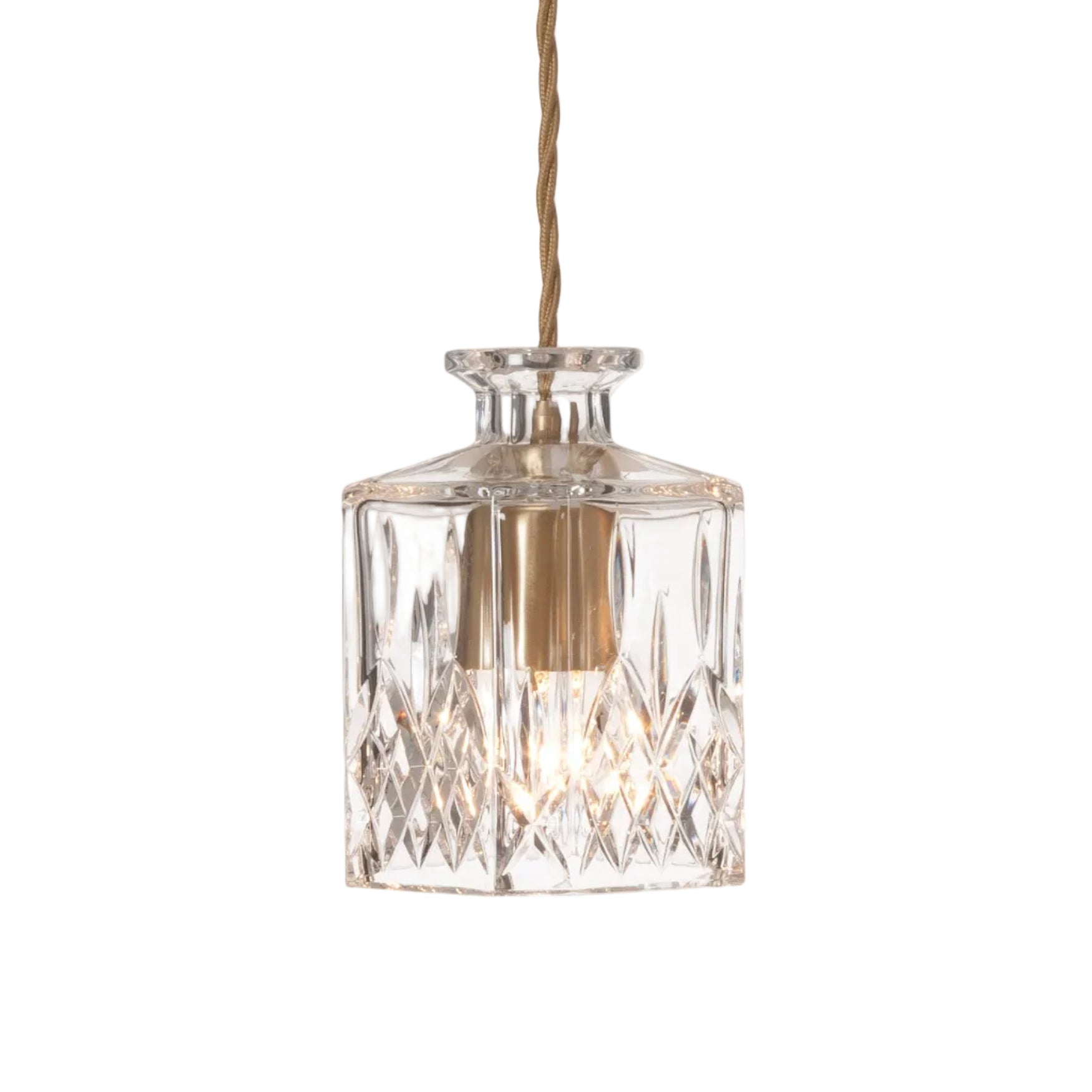 Hanglamp SQUARE DECANTERLIGHT van kristalglas