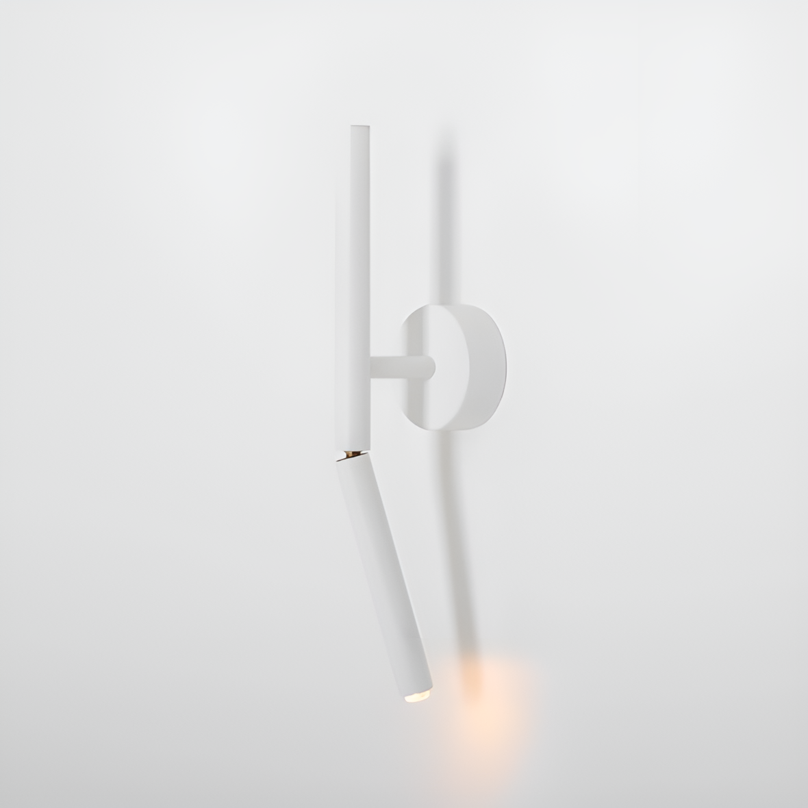 White stick wall lamp