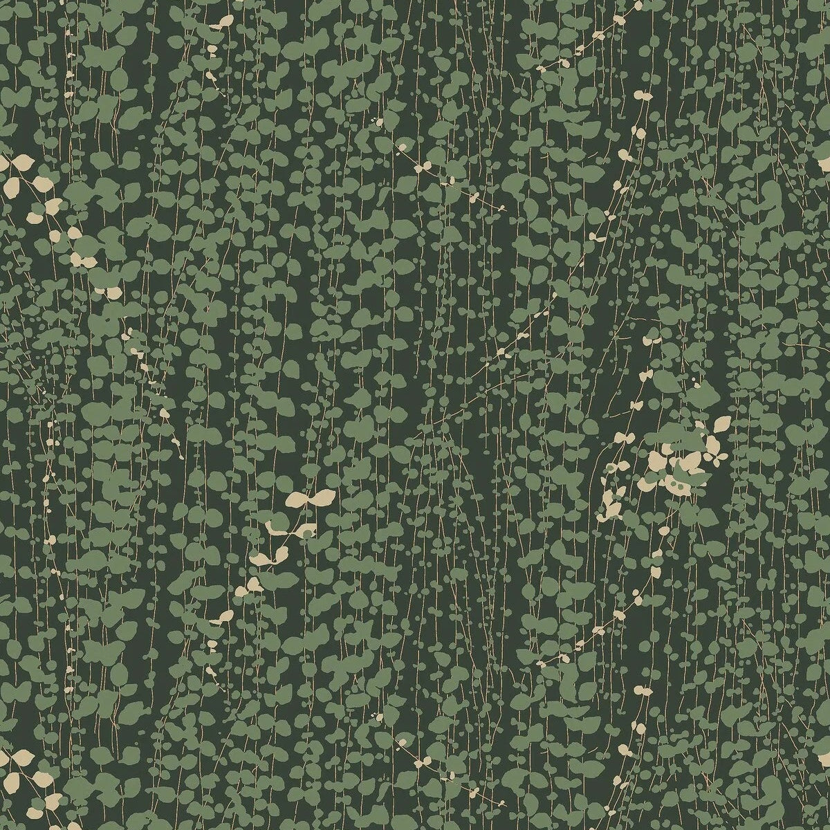 Green Leaf Patterned Wallpaper RANKE
