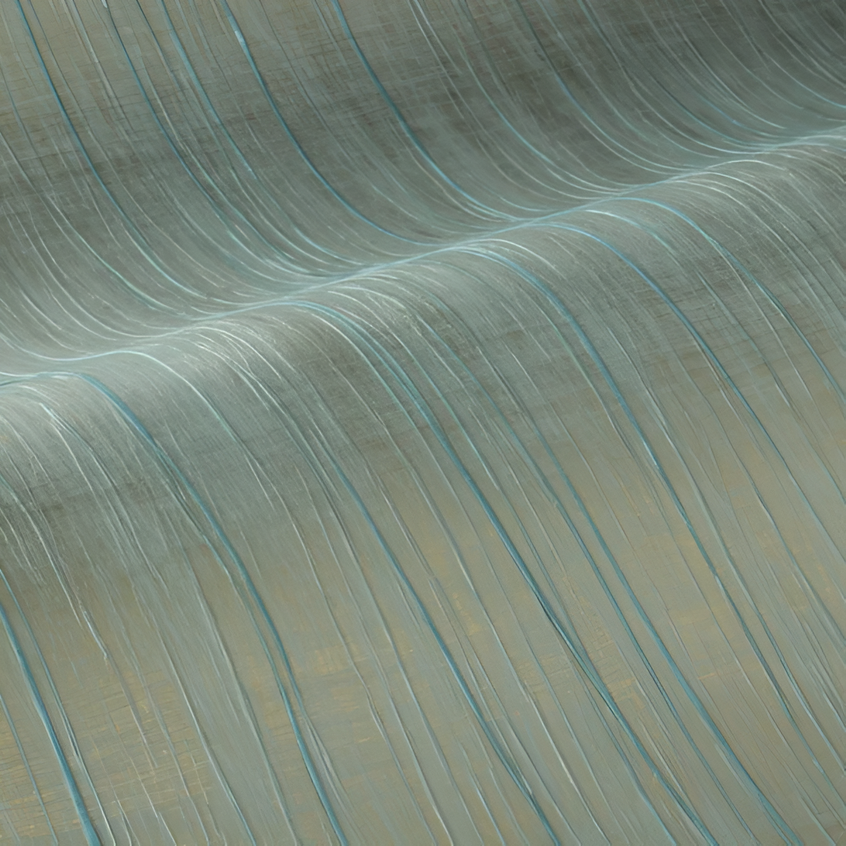 Gelaagde textielbehang RAI - CÉLADON zeegroen