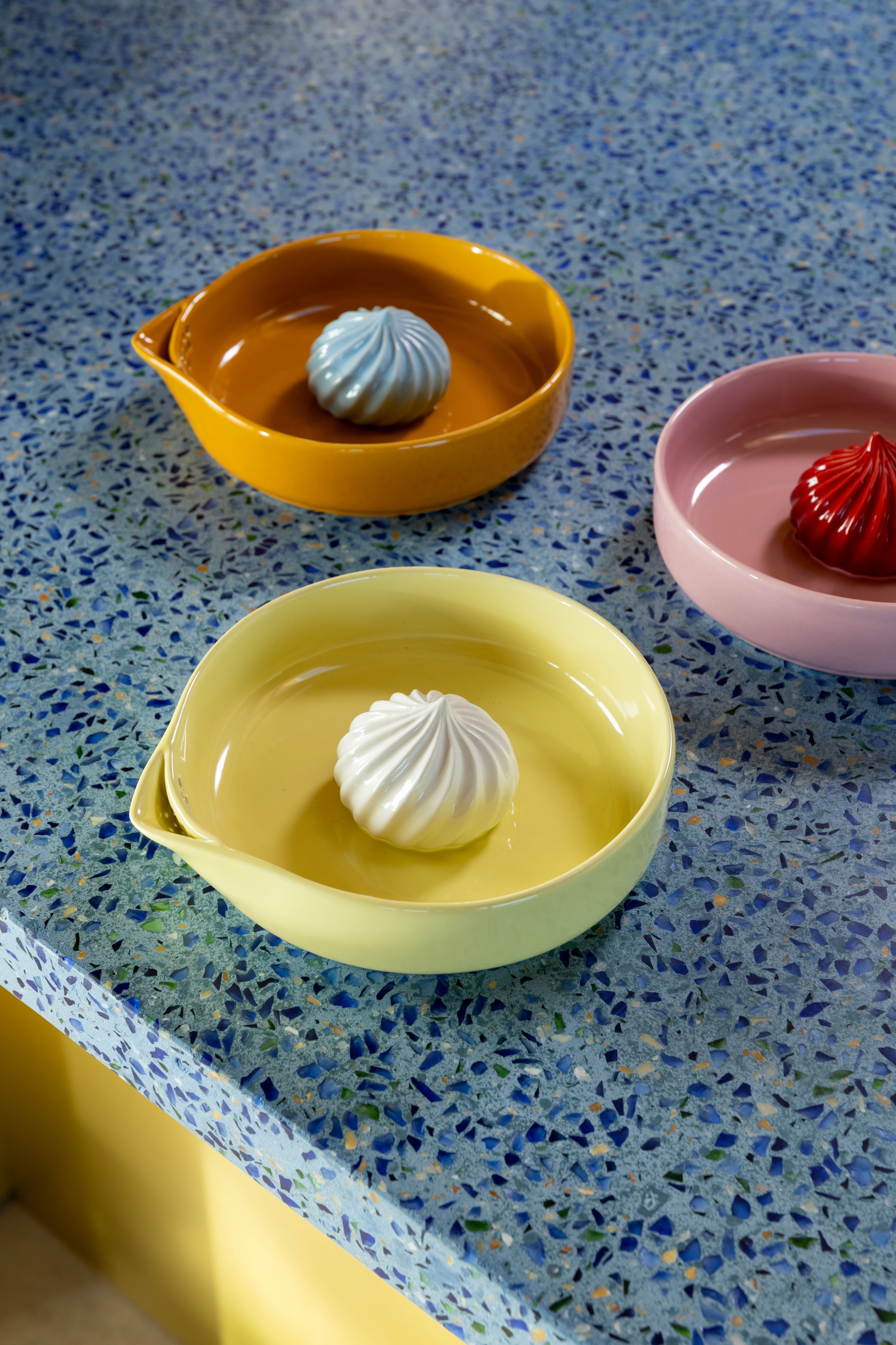 Citruspers PUDDING oranje met blauw