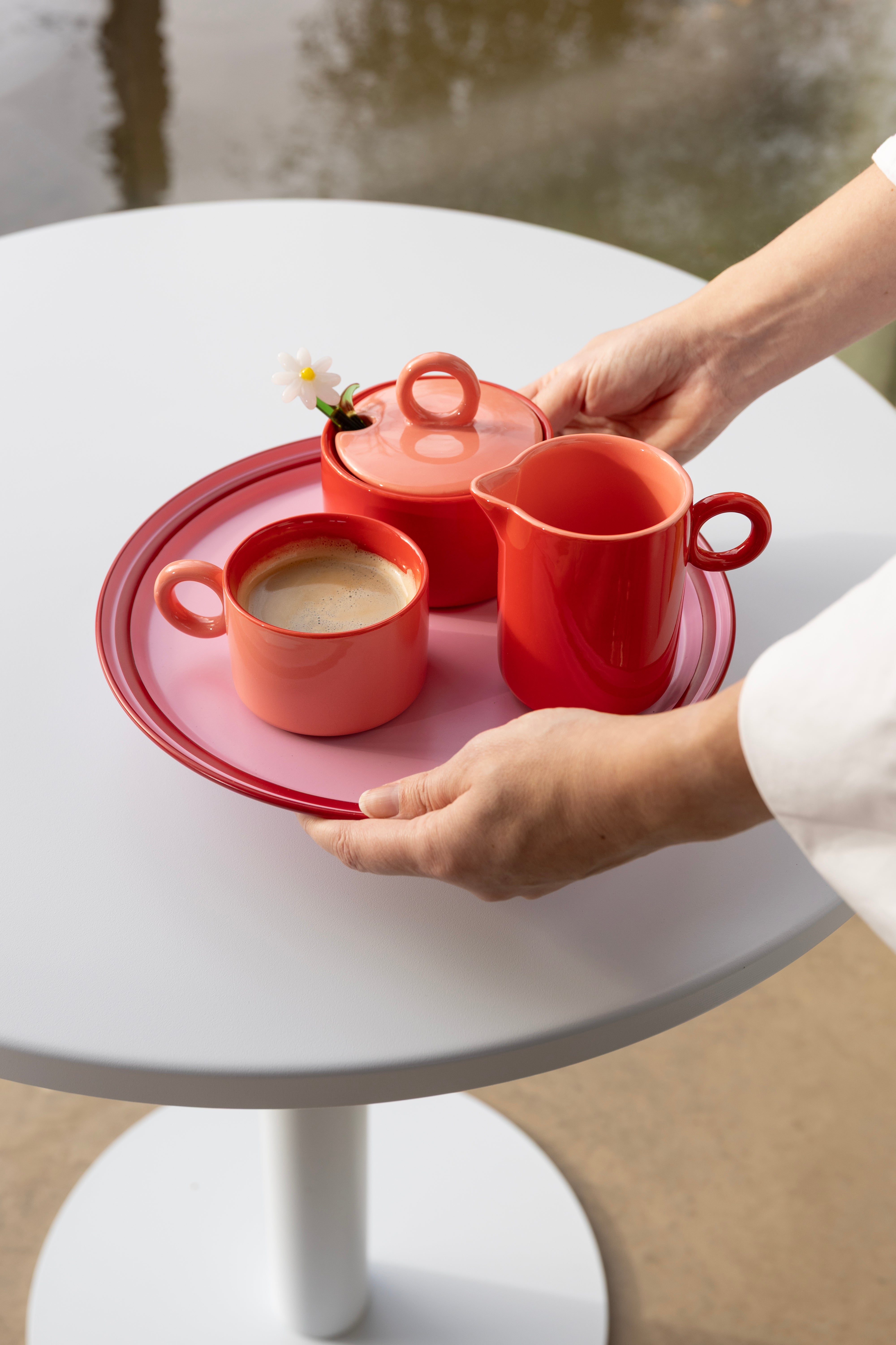 Taca VANO rosa mit Rot