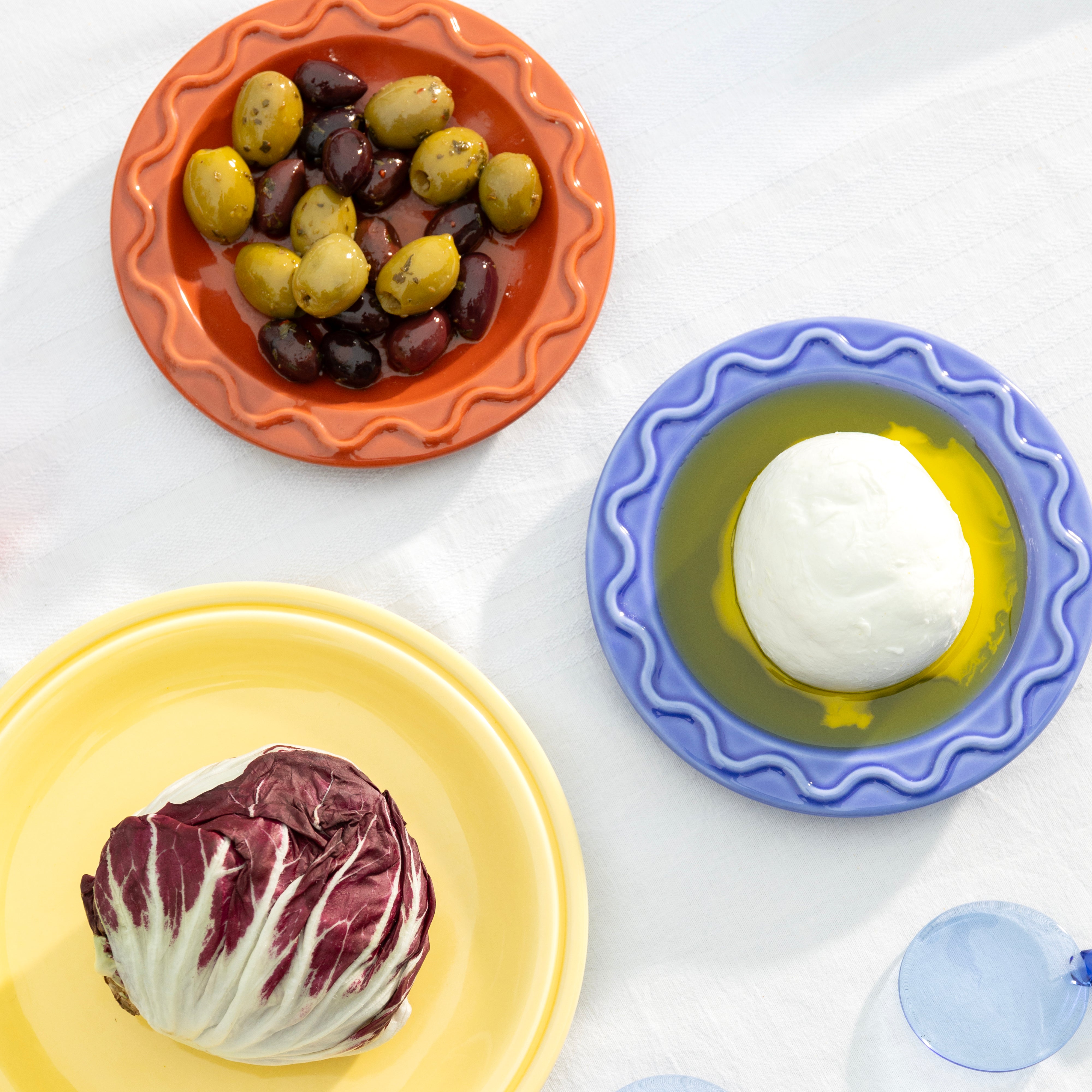 Set van dessertborden MOCHI blauw