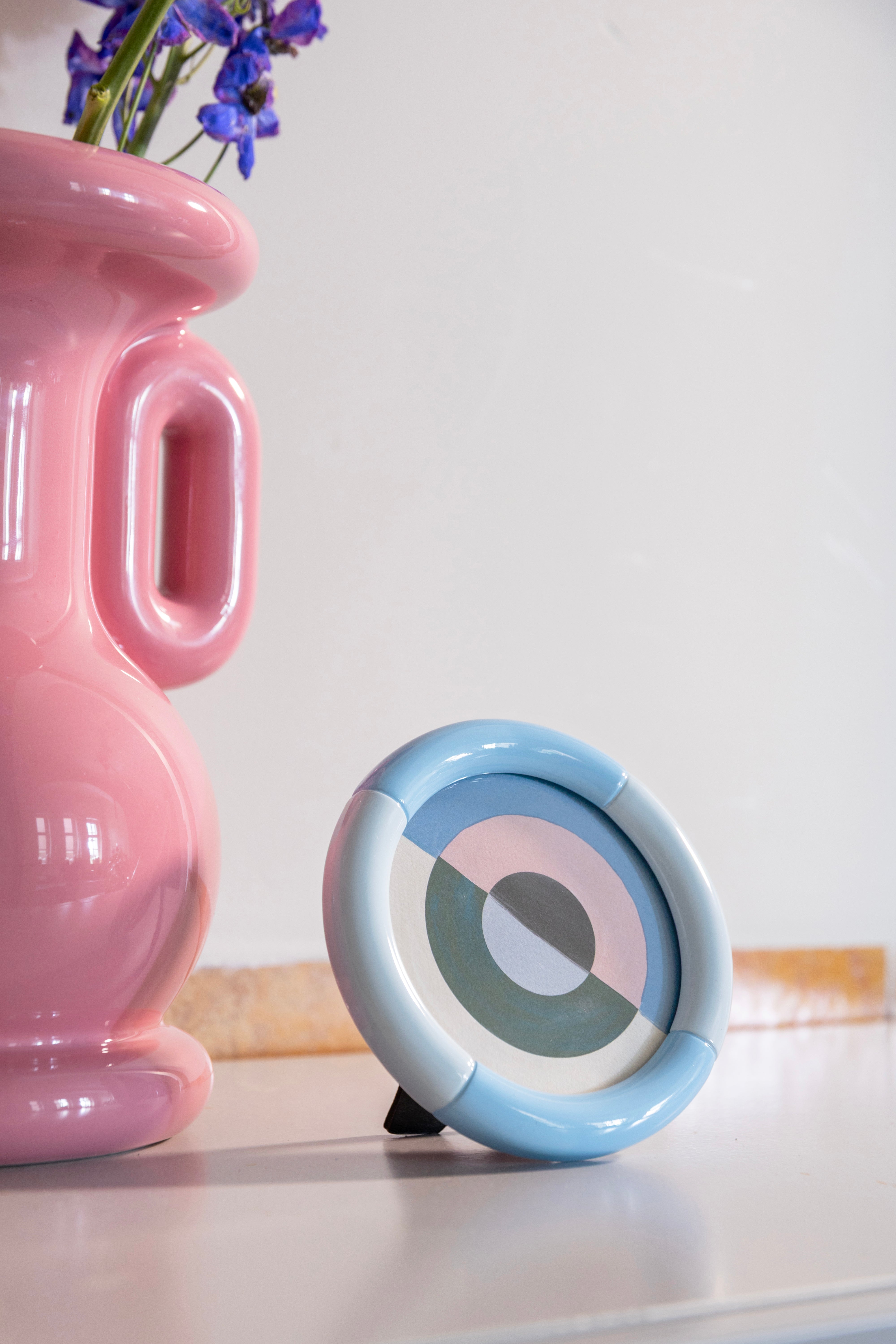 Fotolijst RIFT ROND blauw