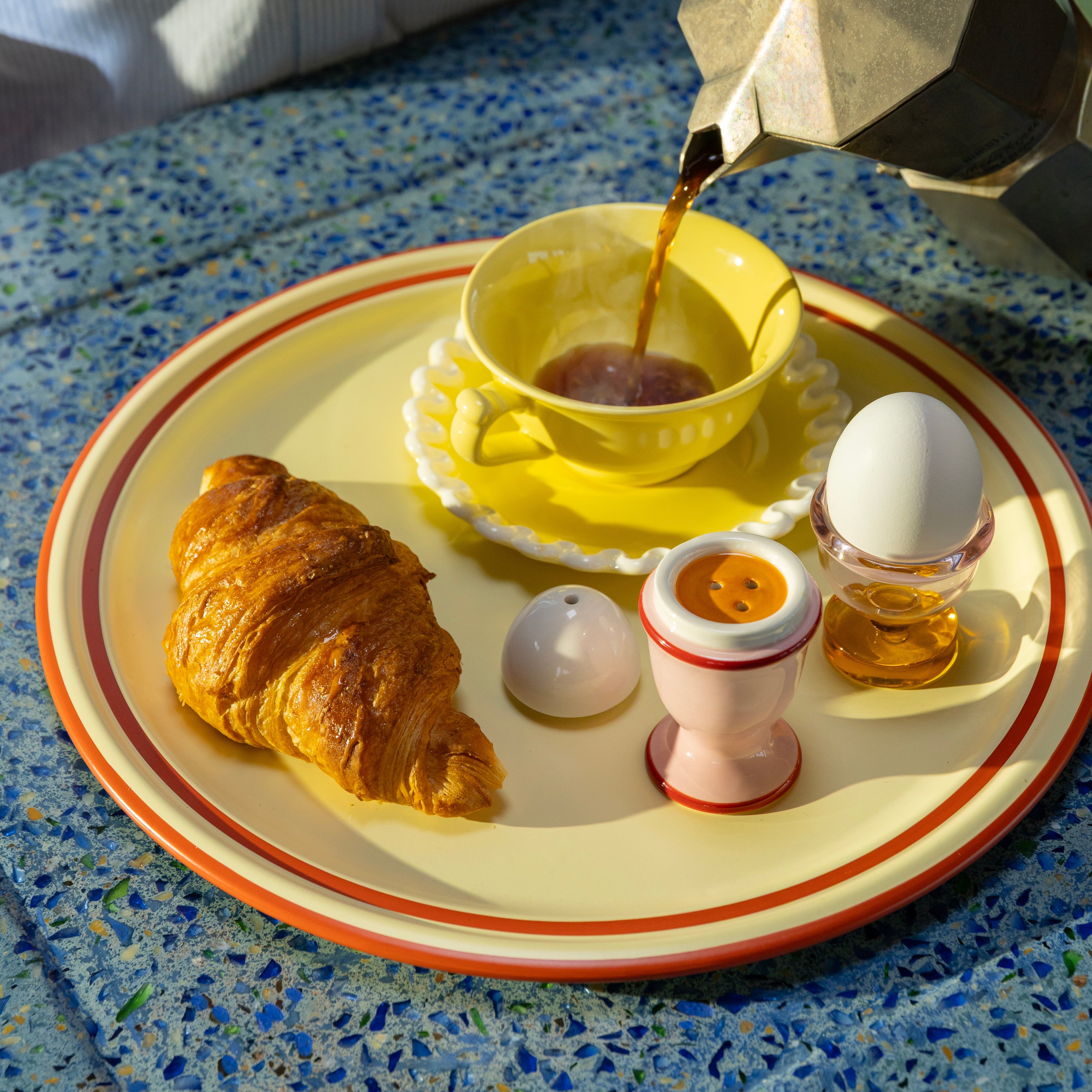 Taca VANO geel met rood