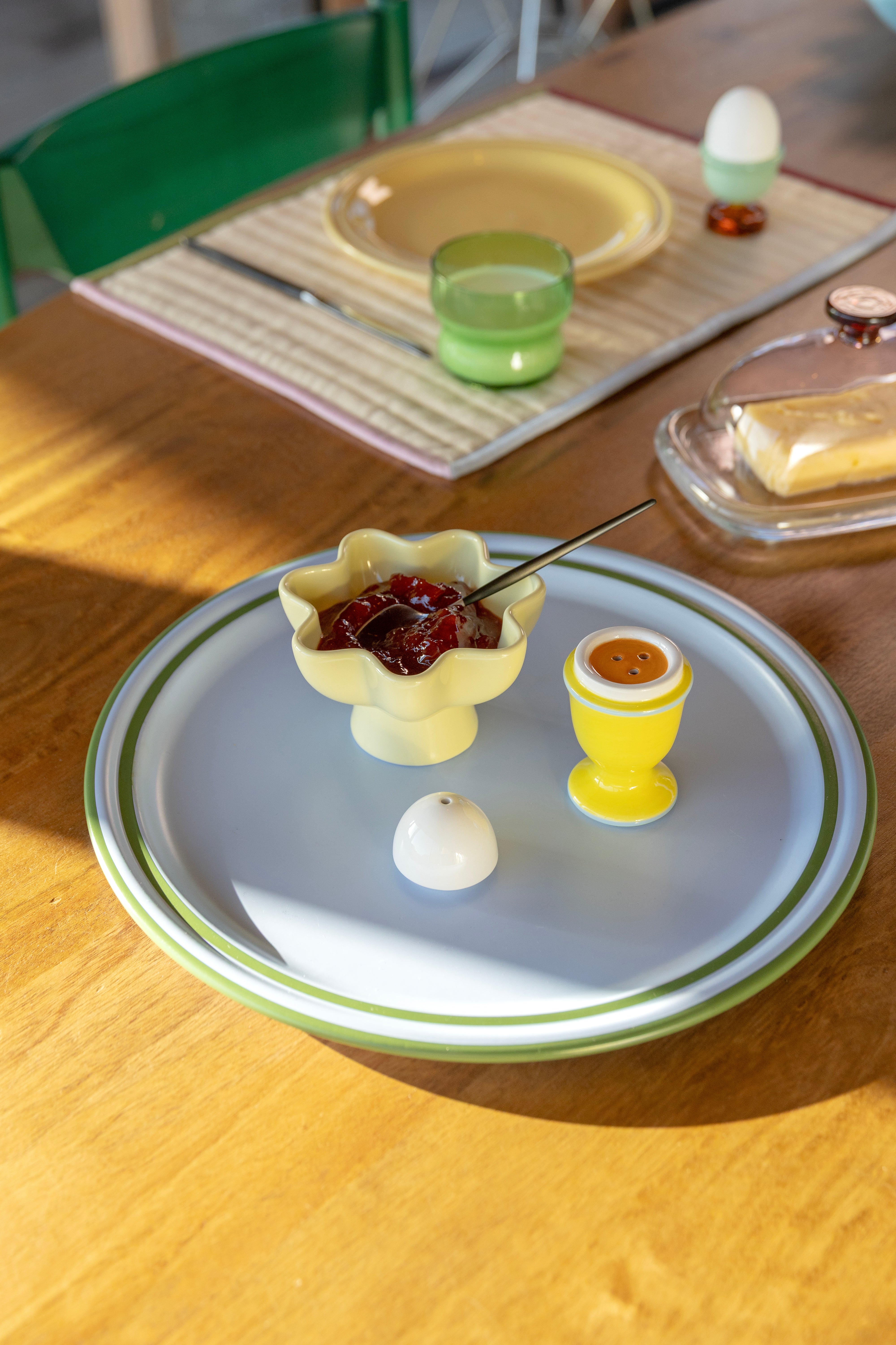 Set van SUN schaaltjes kleurrijk porselein