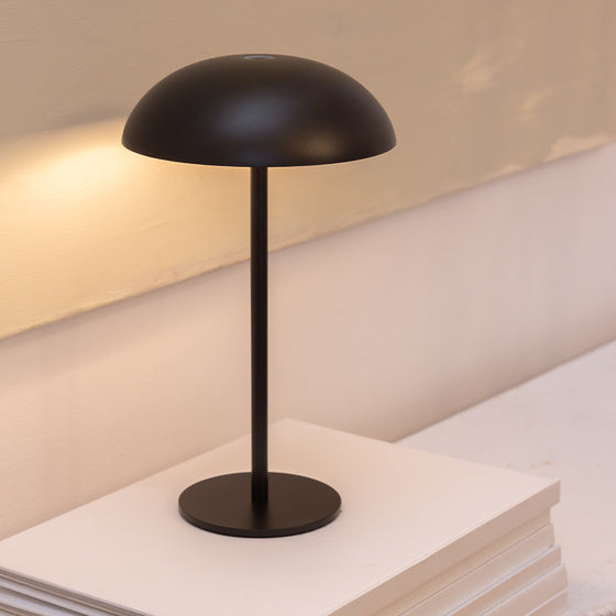 Schwarze Batterie -Lampe