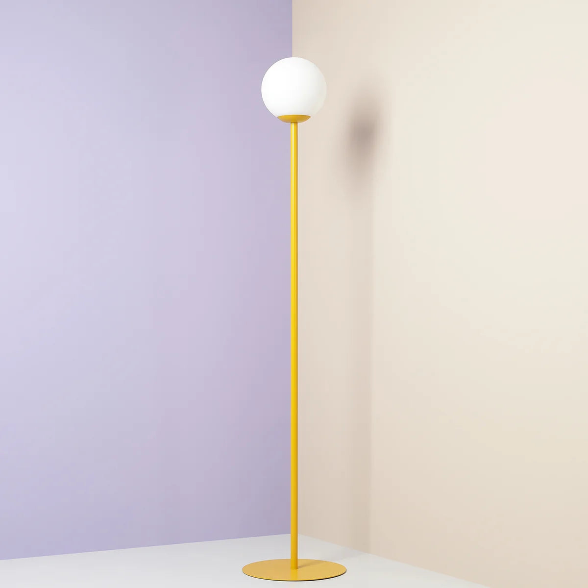 Pinne mustard floor lamp yellow