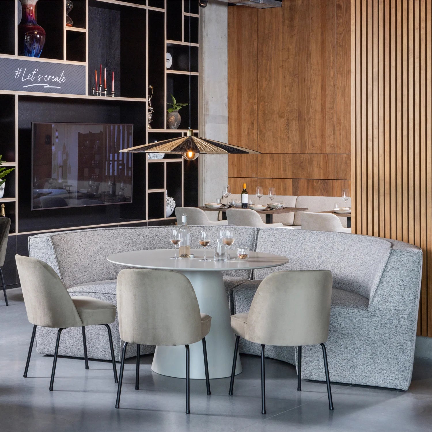 Ronde tafel JORRE beige