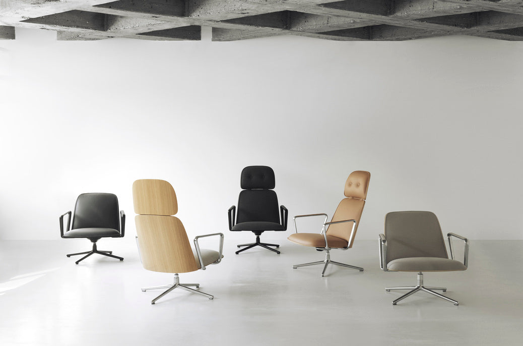 Fauteuil PAD HIGH SWIVEL aluminium basis