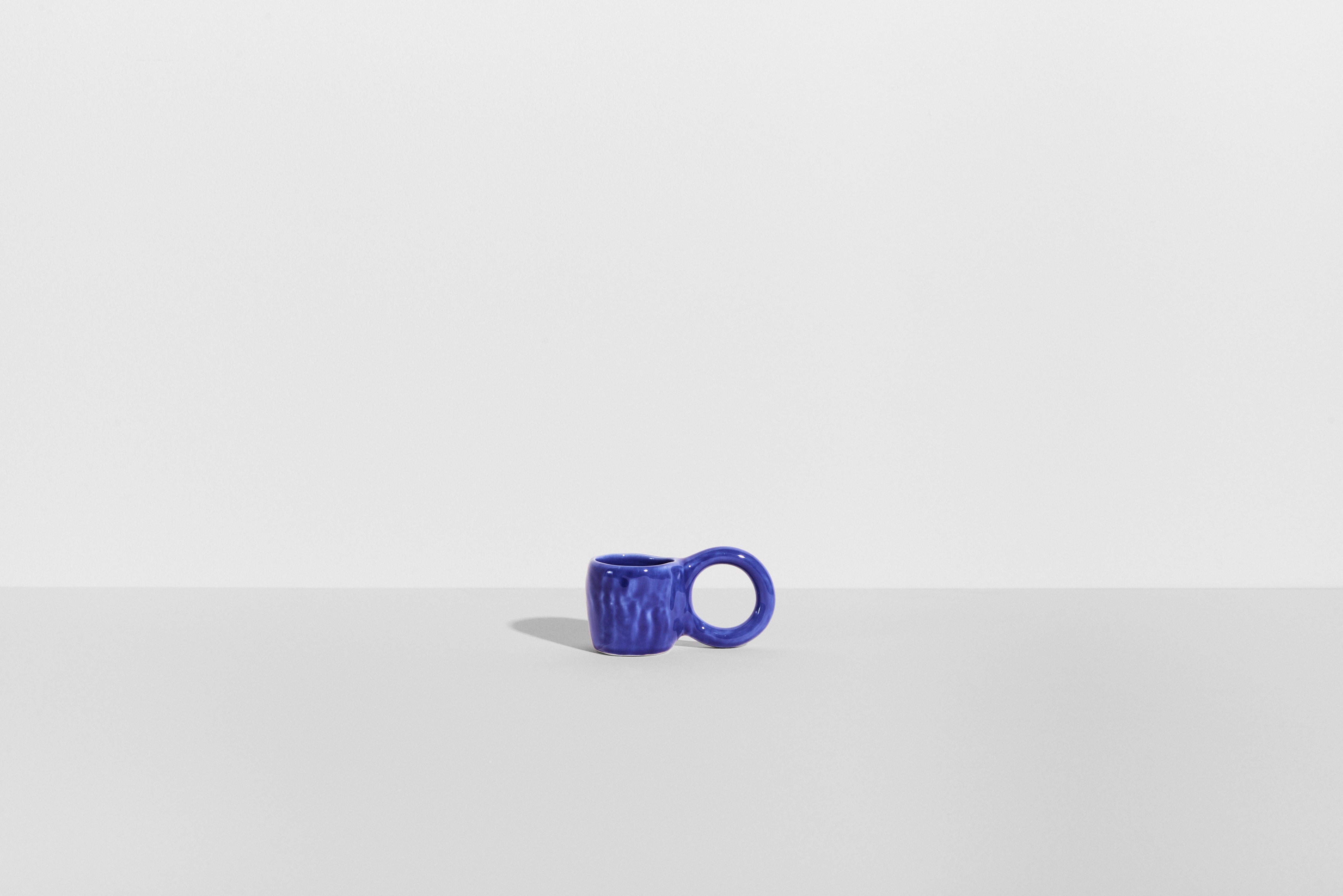 Set van blauwe espresso kopjes DONUT