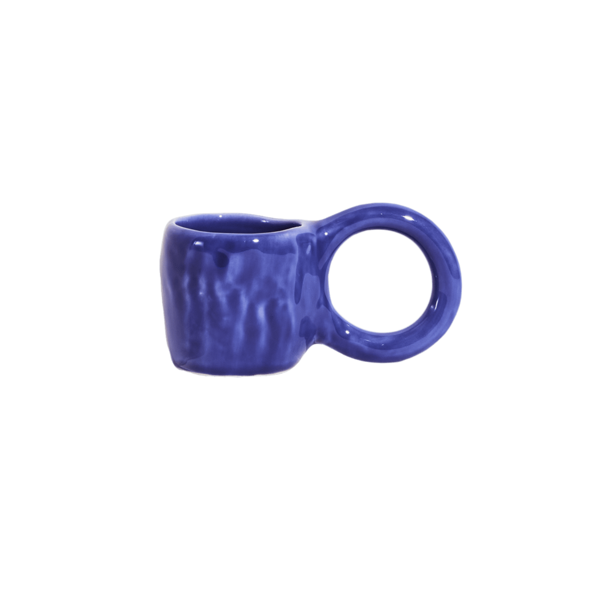 Set van blauwe espresso kopjes DONUT