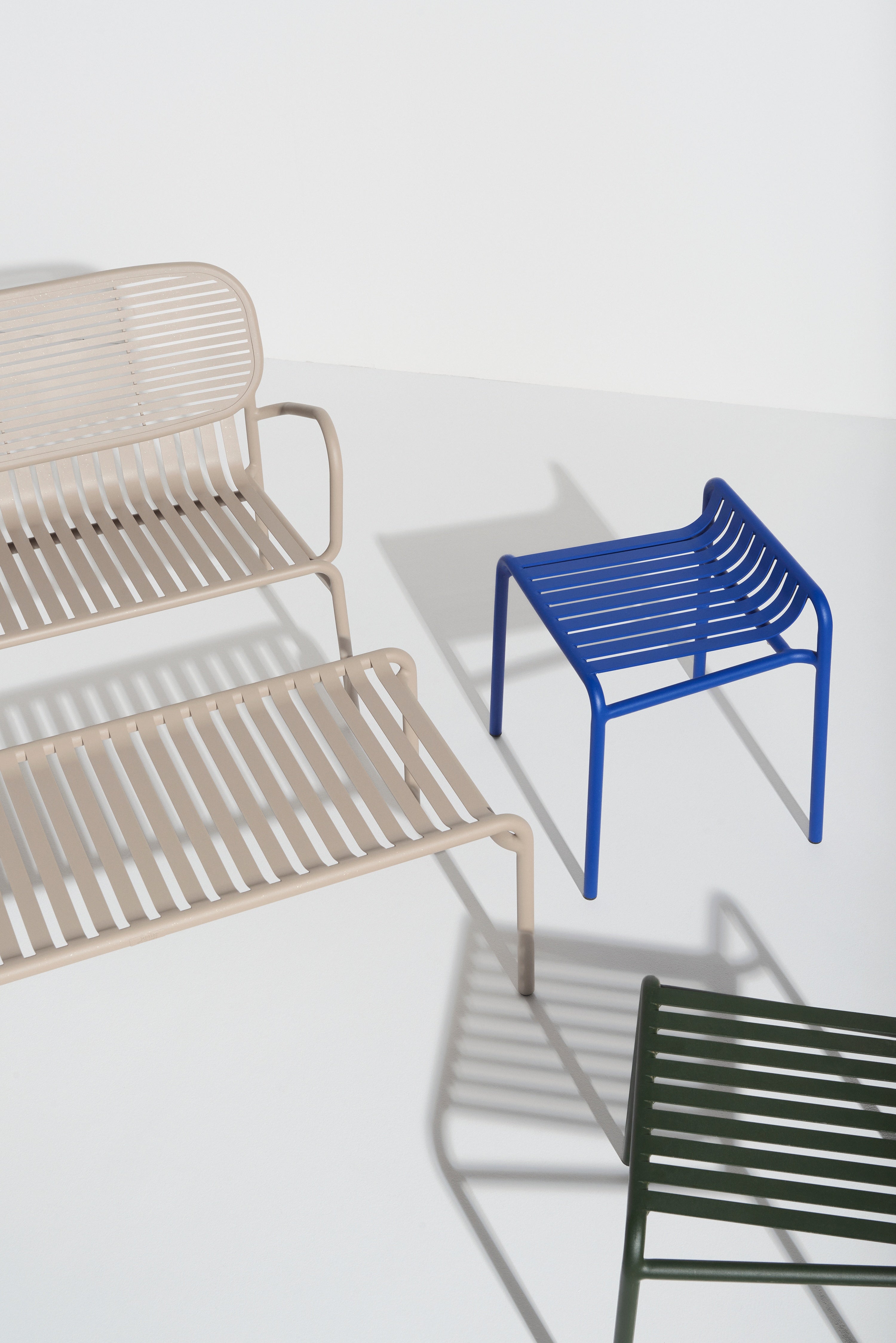 Vierkante tuin salontafel WEEK-END in roodbruin