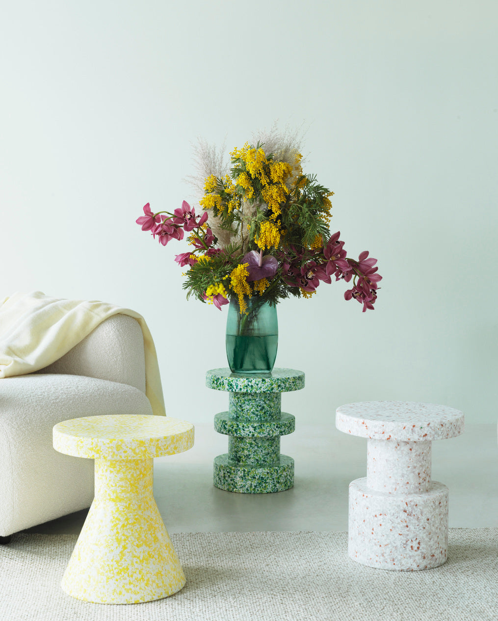 Side Table Bit Stapel rot