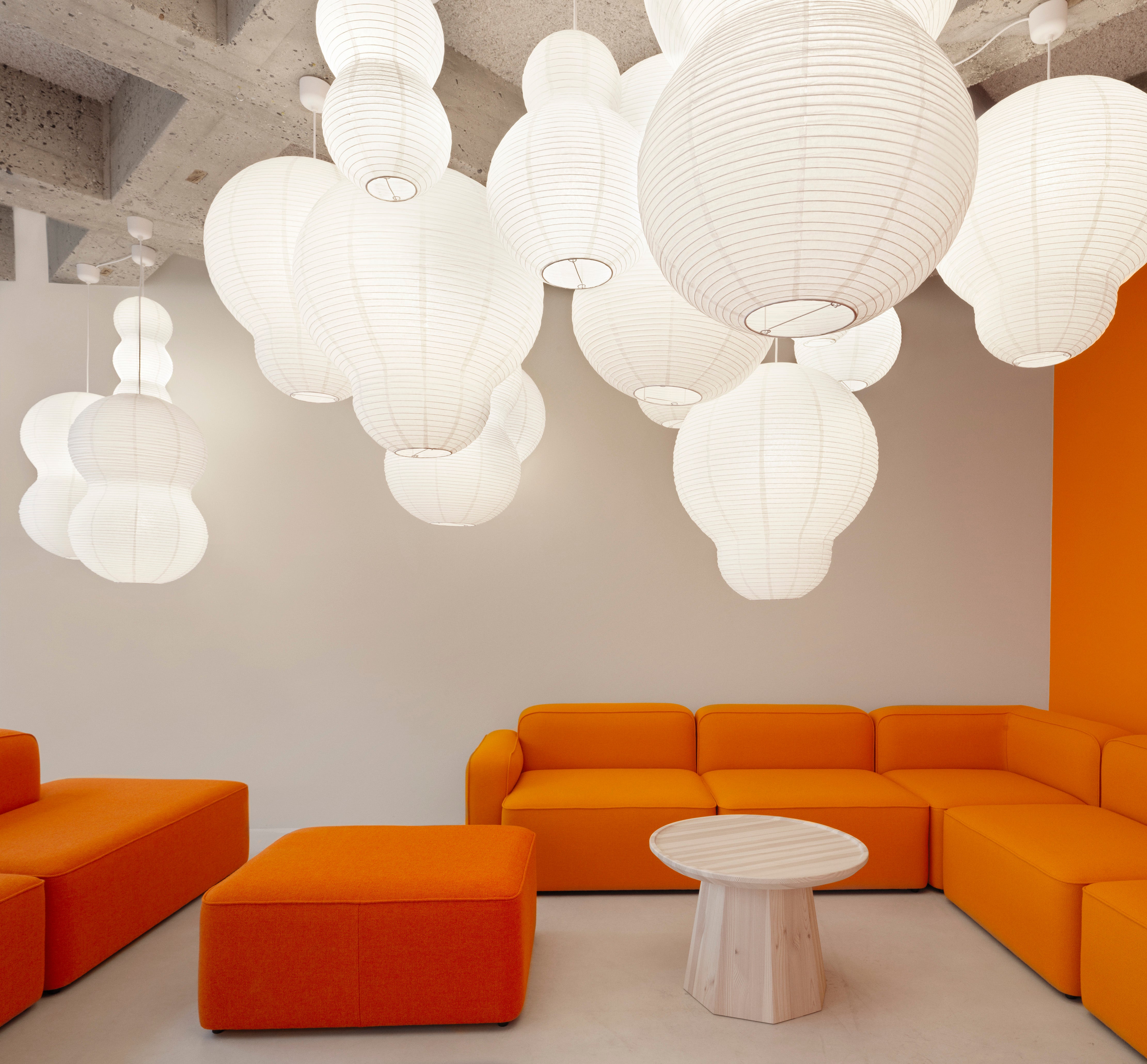 Hanglamp Abażur PUFF BUBBLE wit